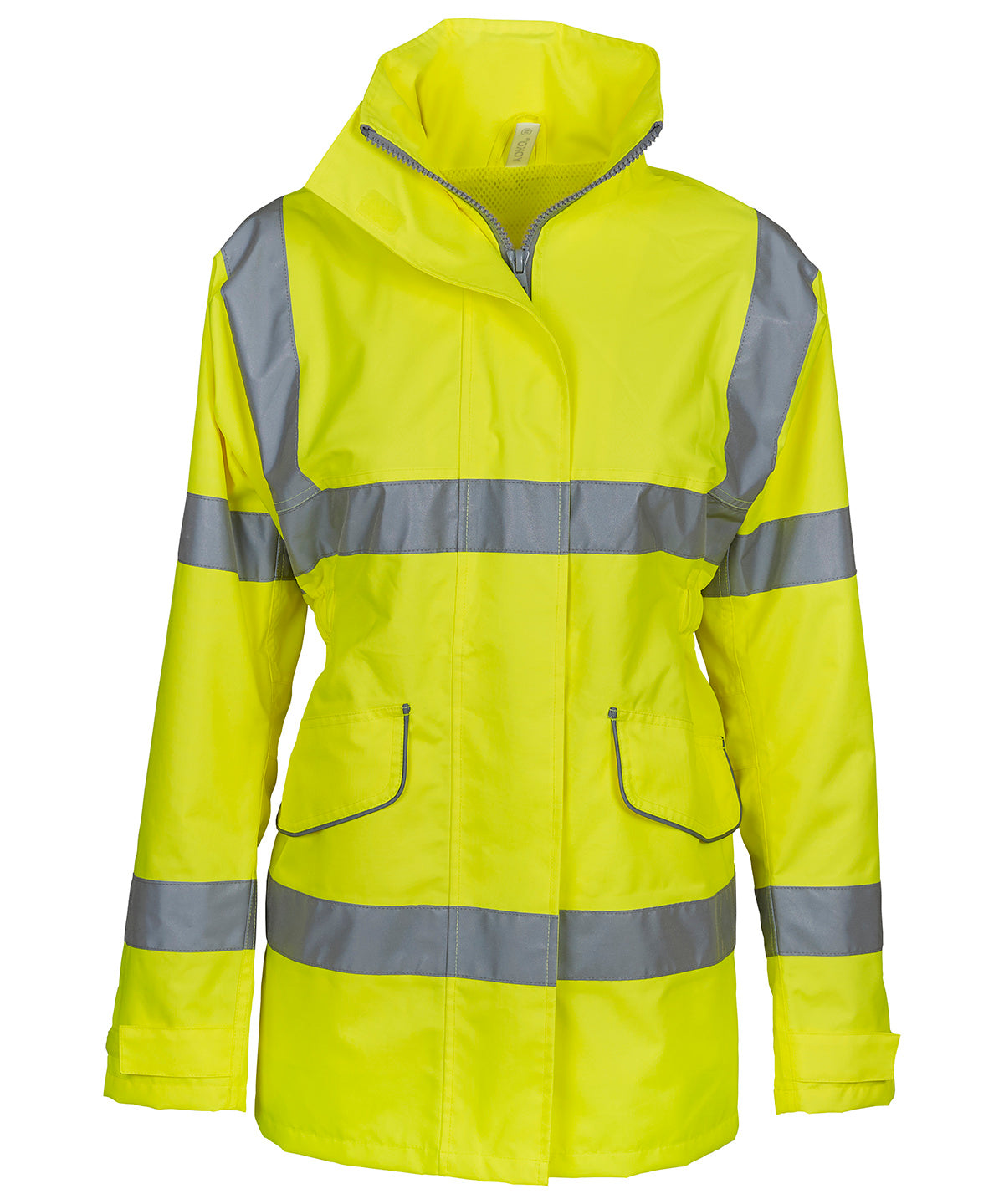 Yellow - Women's hi-vis executive jacket (HVP189) - GarmentEmbroidery