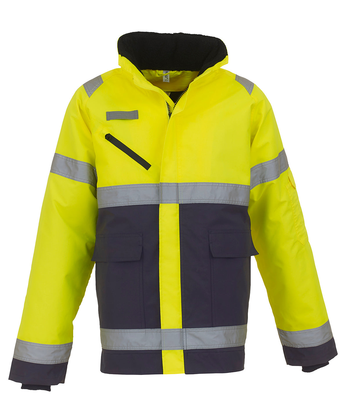 Yellow/Navy - Hi-vis Fontaine storm jacket (HVP309) - GarmentEmbroidery