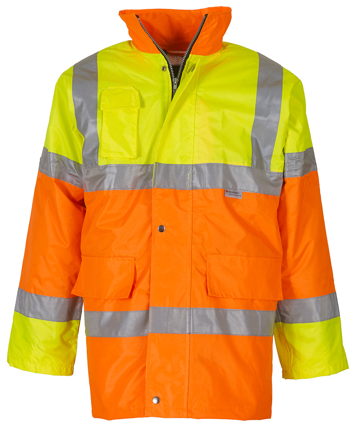 Yellow/Orange - Hi-vis contrast jacket (HVP303) - GarmentEmbroidery