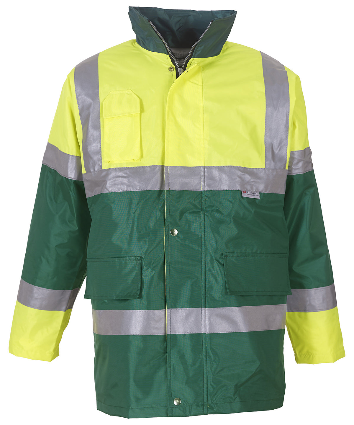 Yellow/Paramedic Green - Hi-vis contrast jacket (HVP303) - GarmentEmbroidery