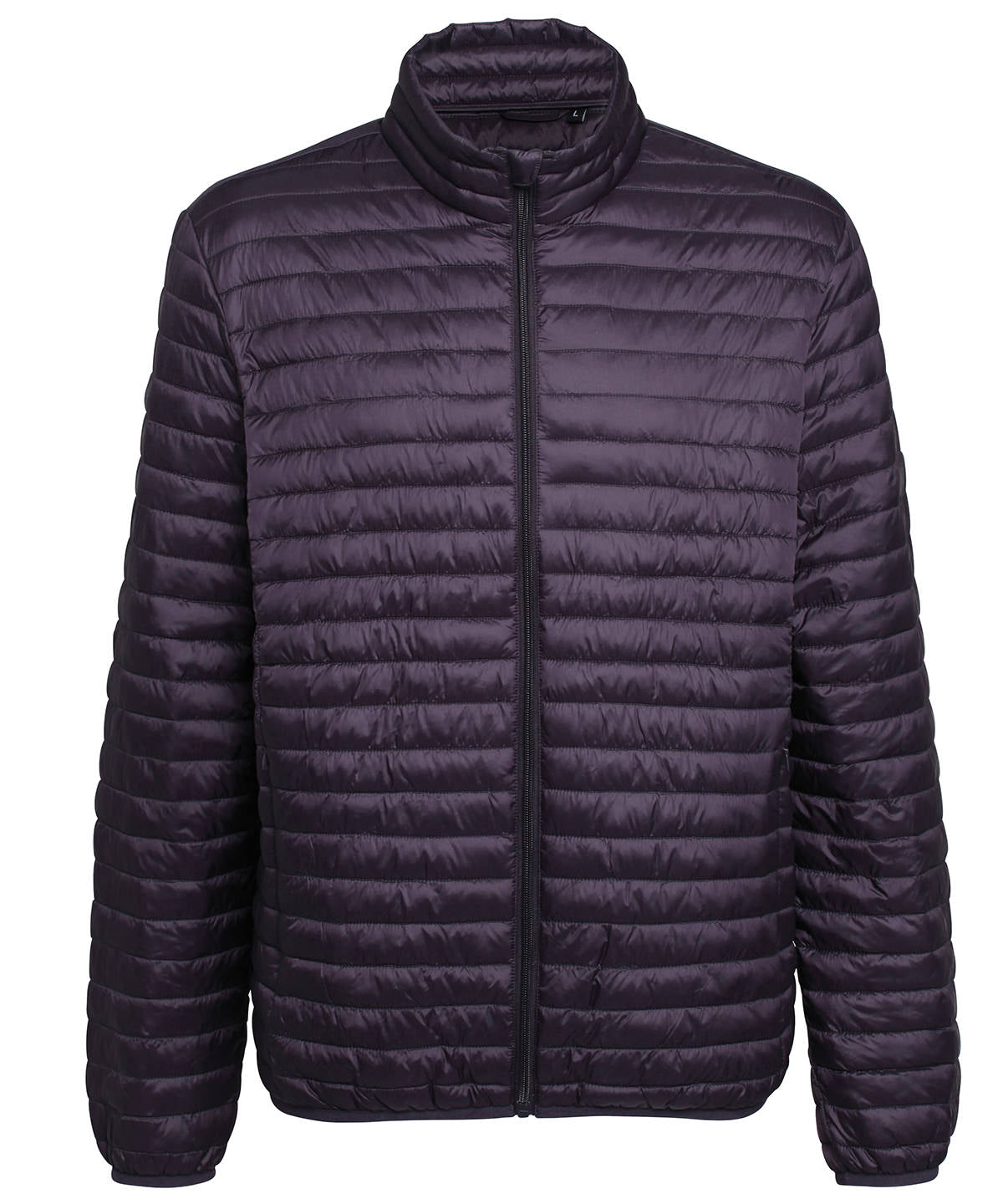 Aubergine - Tribe fineline padded jacket - GarmentEmbroidery