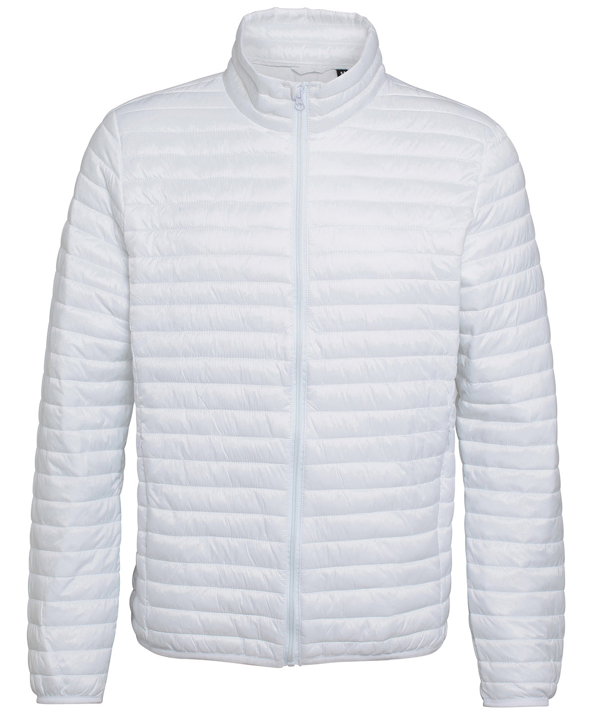 White - Tribe fineline padded jacket - GarmentEmbroidery