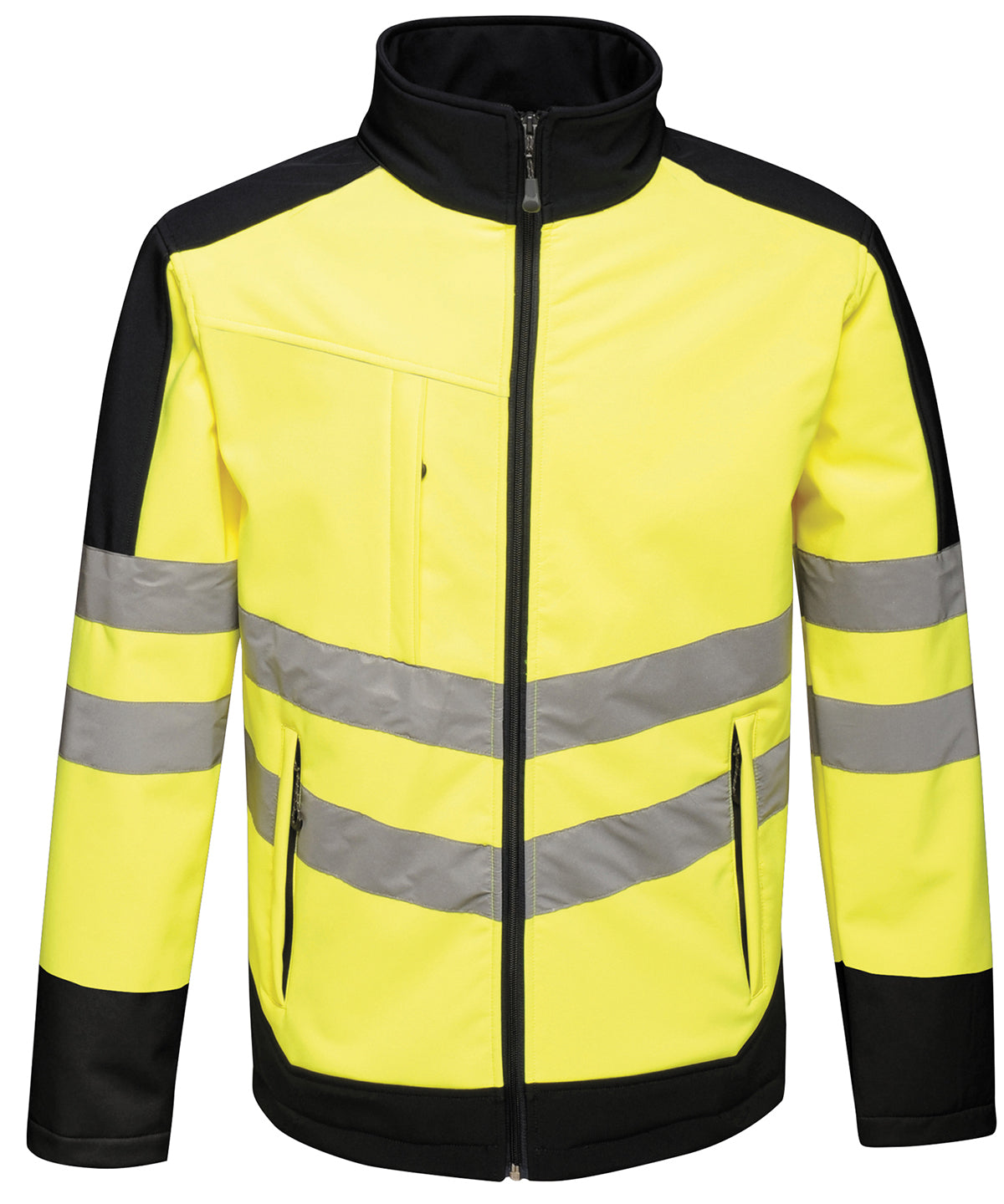 Yellow/Navy - High-vis pro softshell - GarmentEmbroidery