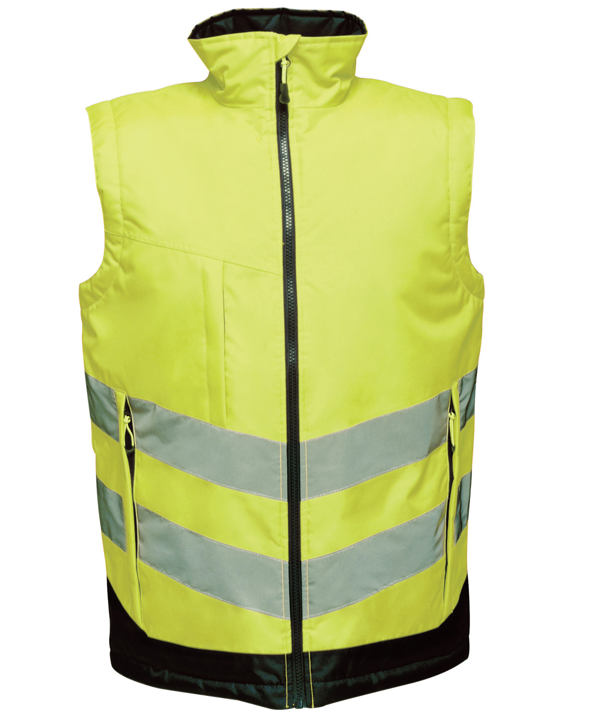 Yellow/Navy - High-vis pro bodywarmer - GarmentEmbroidery