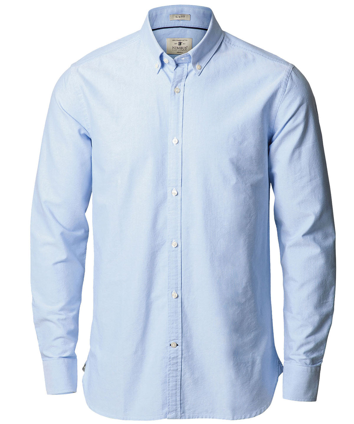 *Light Blue - Rochester Oxford shirt slim fit - GarmentEmbroidery