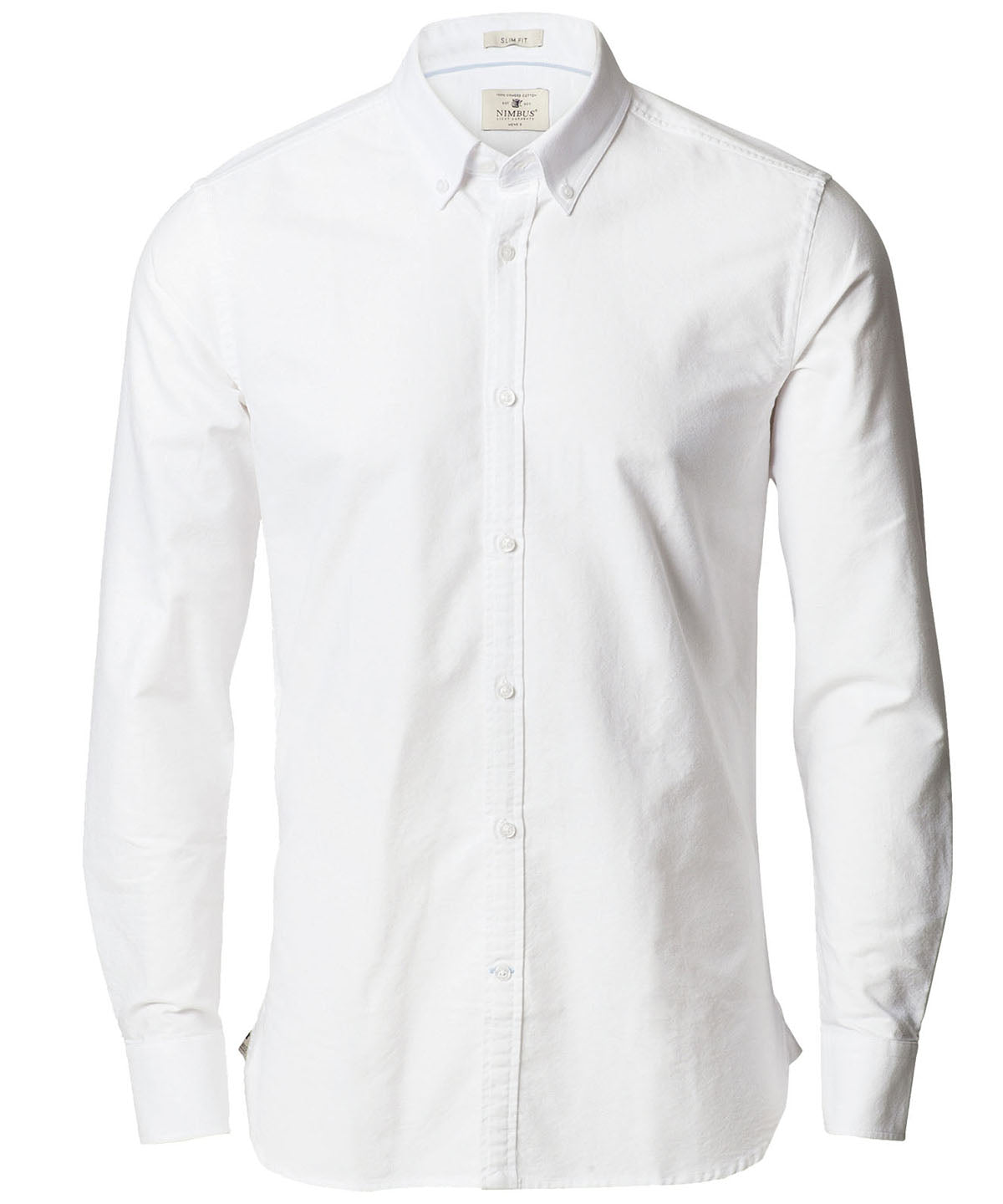 *White - Rochester Oxford shirt slim fit - GarmentEmbroidery