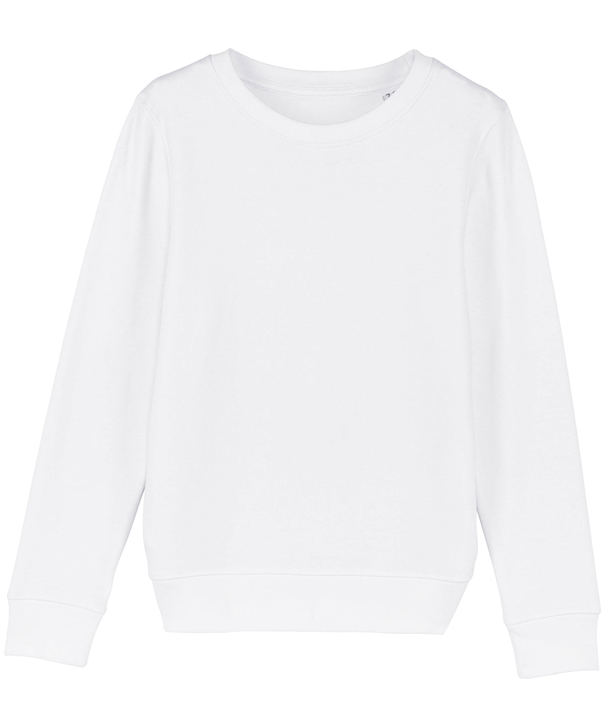 White - Kids mini Changer iconic crew neck sweatshirt (STSK913) - GarmentEmbroidery