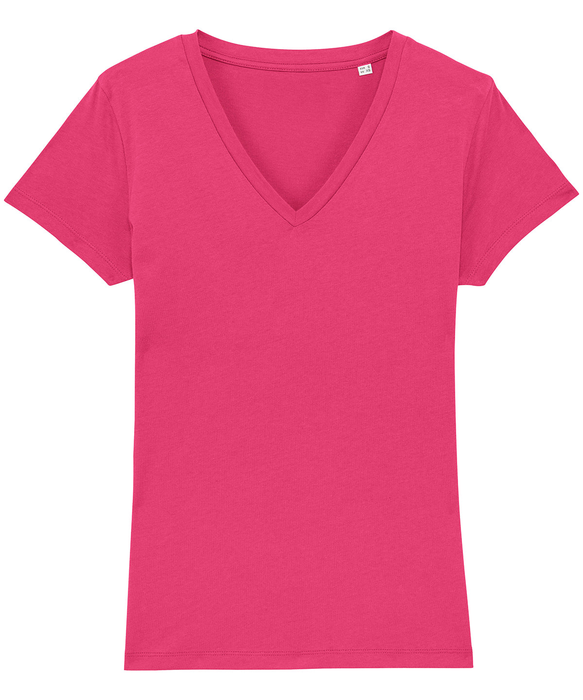 Raspberry - Women's Stella Evoker v-neck t-shirt (STTW023) - GarmentEmbroidery