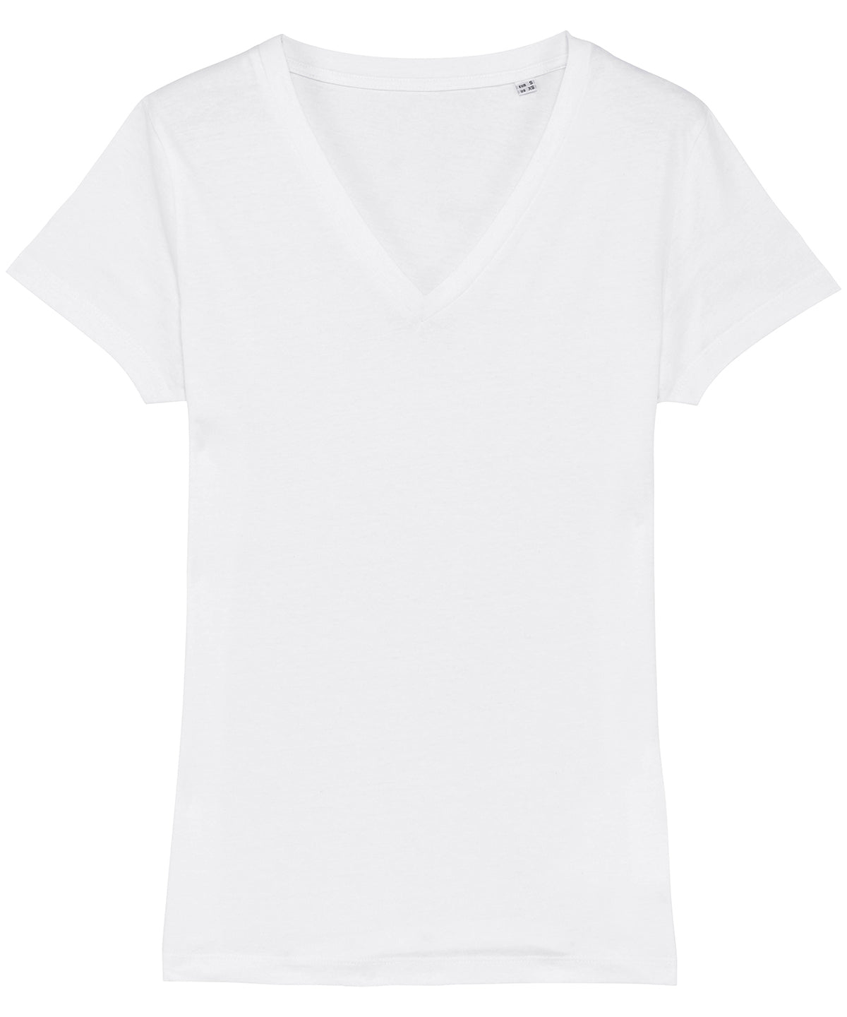 White* - Women's Stella Evoker v-neck t-shirt (STTW023) - GarmentEmbroidery