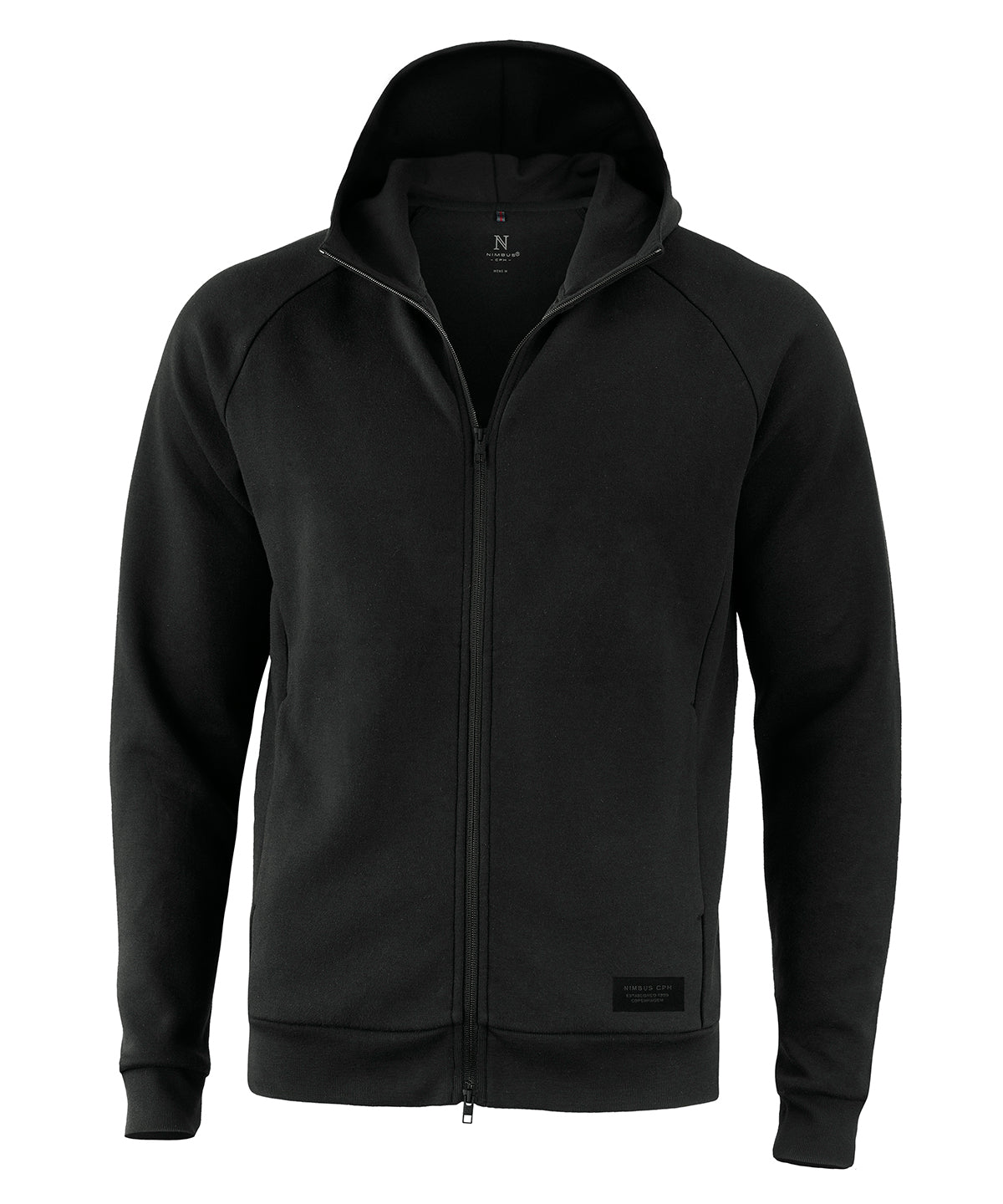 Black - Hampton hooded sweatshirt - GarmentEmbroidery