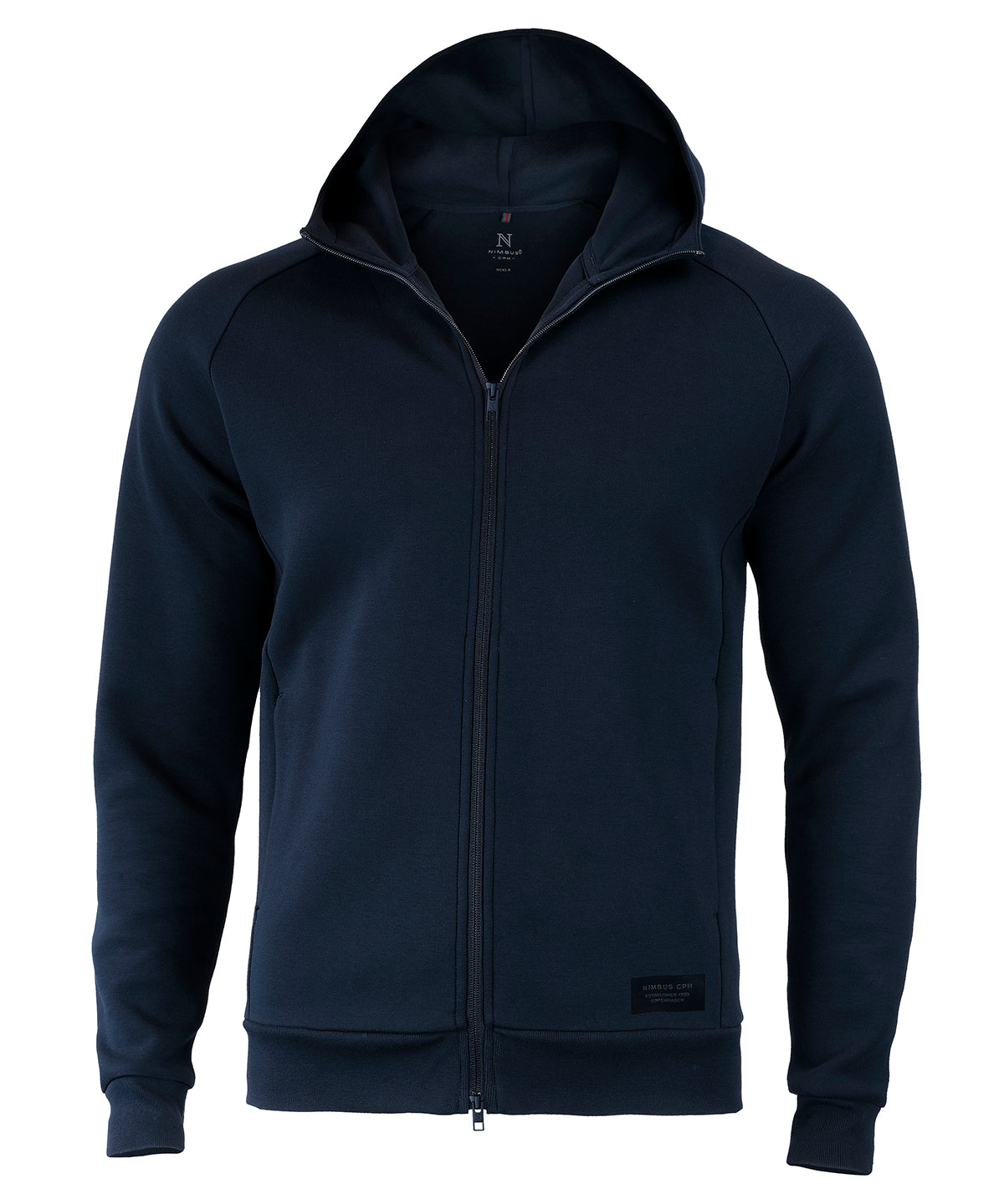 Navy - Hampton hooded sweatshirt - GarmentEmbroidery