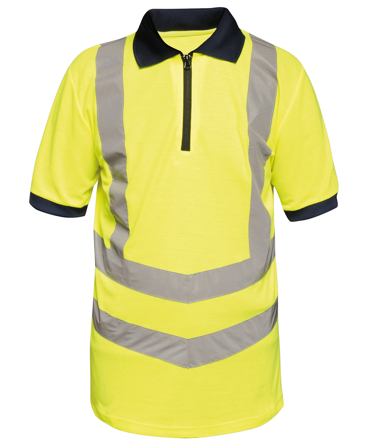 Yellow/Navy - Hi-vis pro polo - GarmentEmbroidery