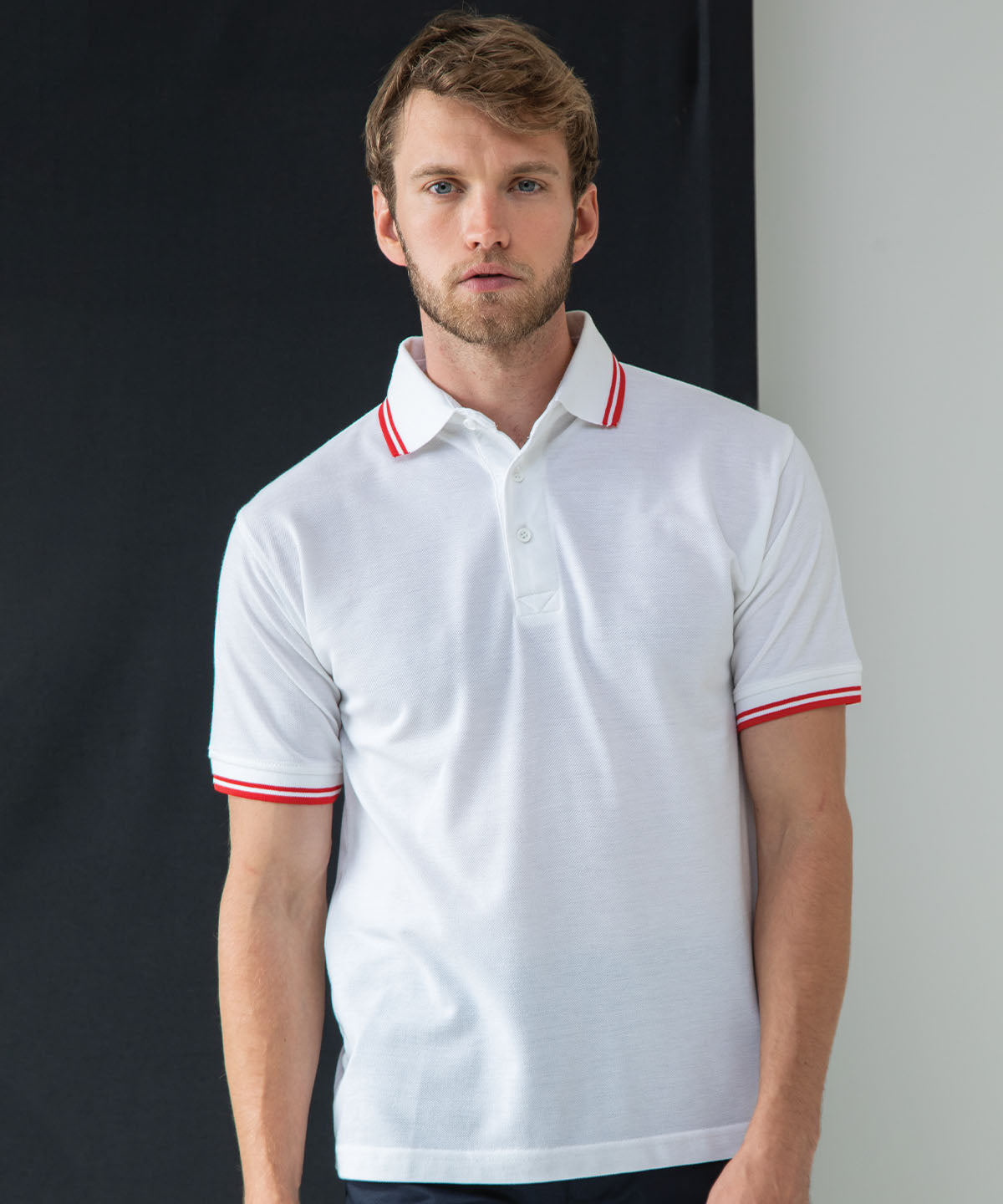 65/35 tipped piqué polo shirt