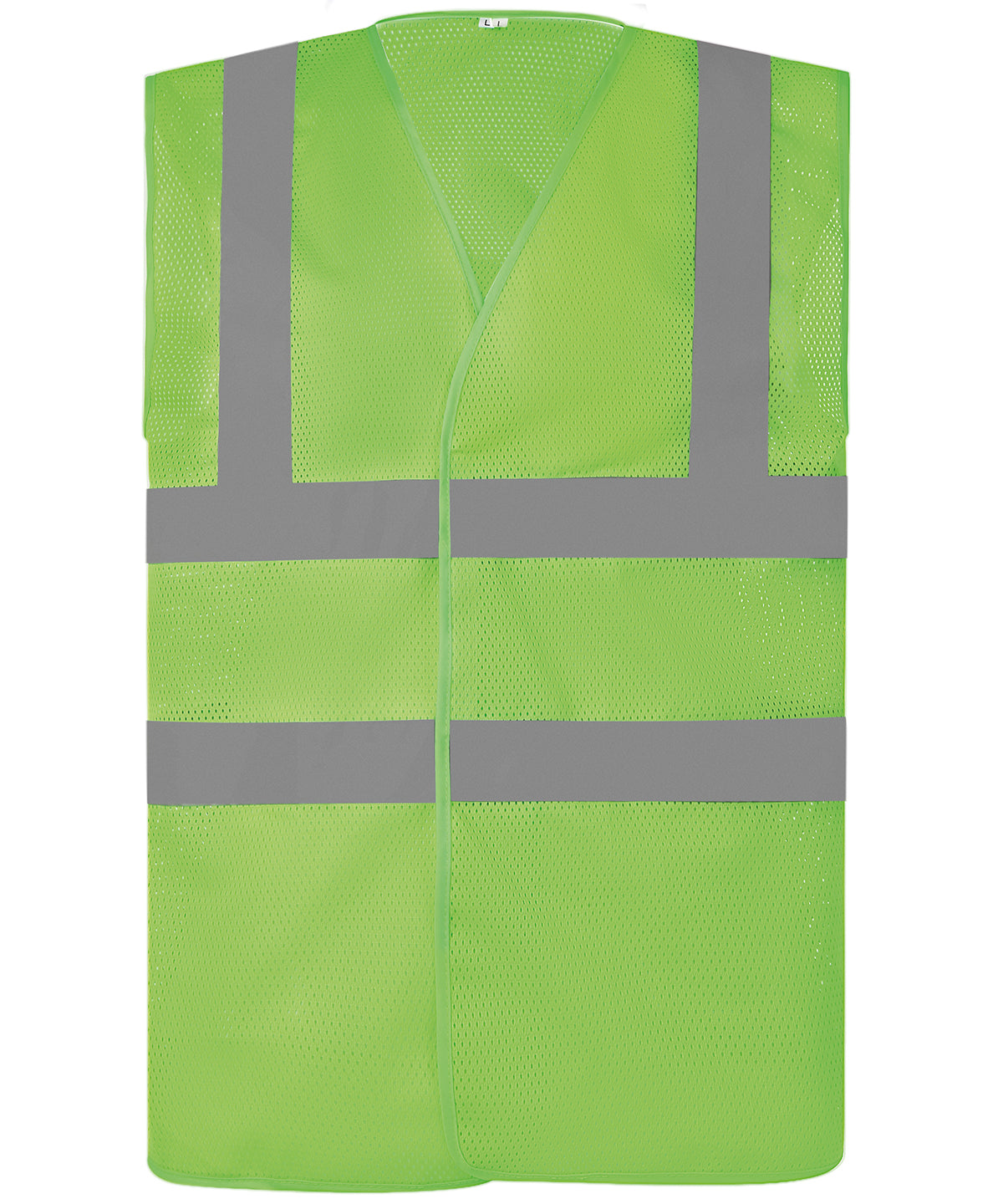 Lime - Top cool open mesh 2-band-and-braces waistcoat (HVW120) - GarmentEmbroidery