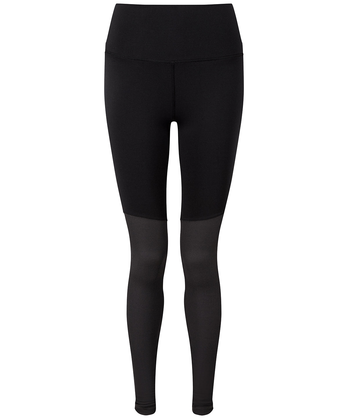 Black/Charcoal - Women's TriDri® yoga leggings - GarmentEmbroidery