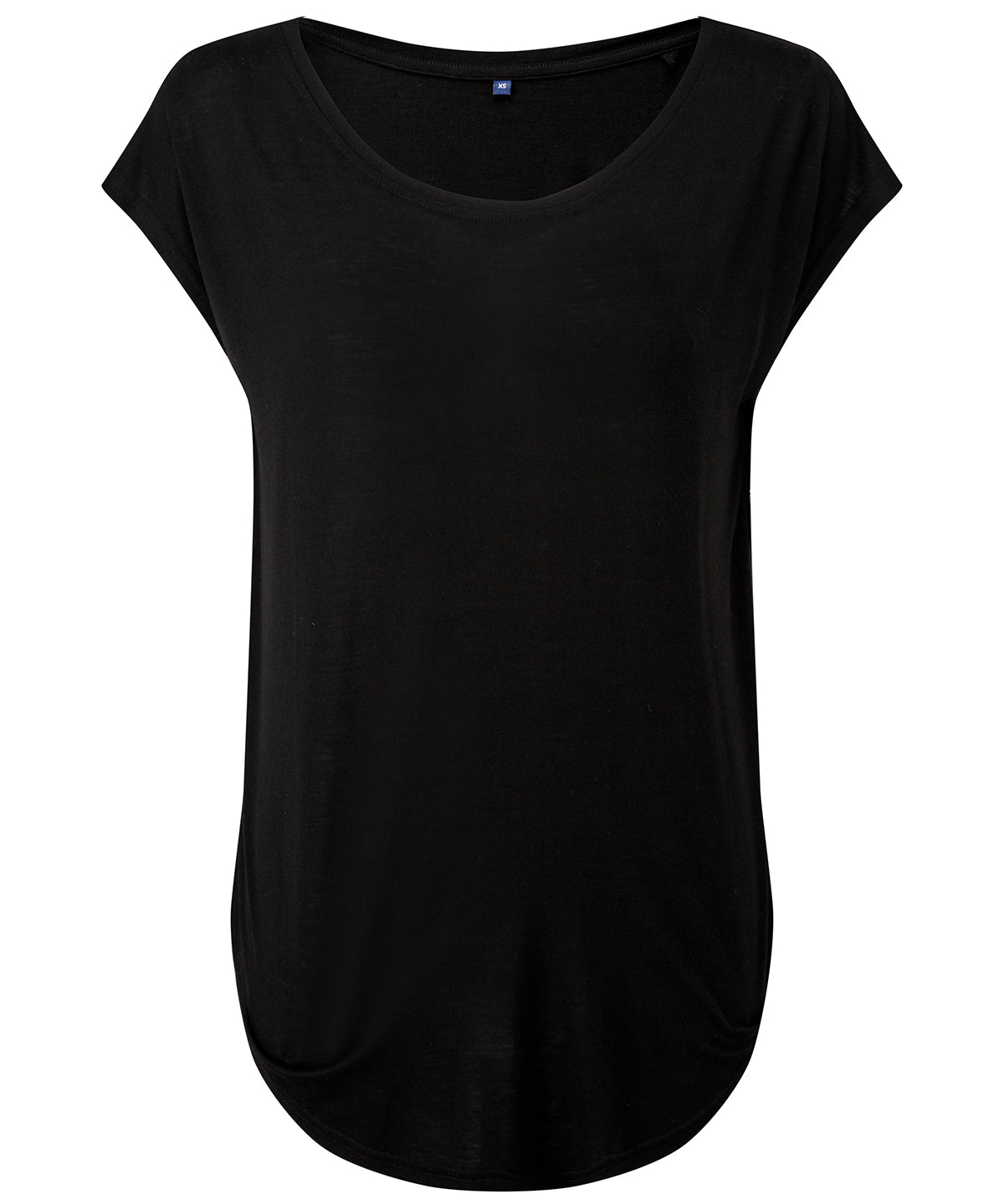 Black - Women's TriDri® yoga cap sleeve top - GarmentEmbroidery