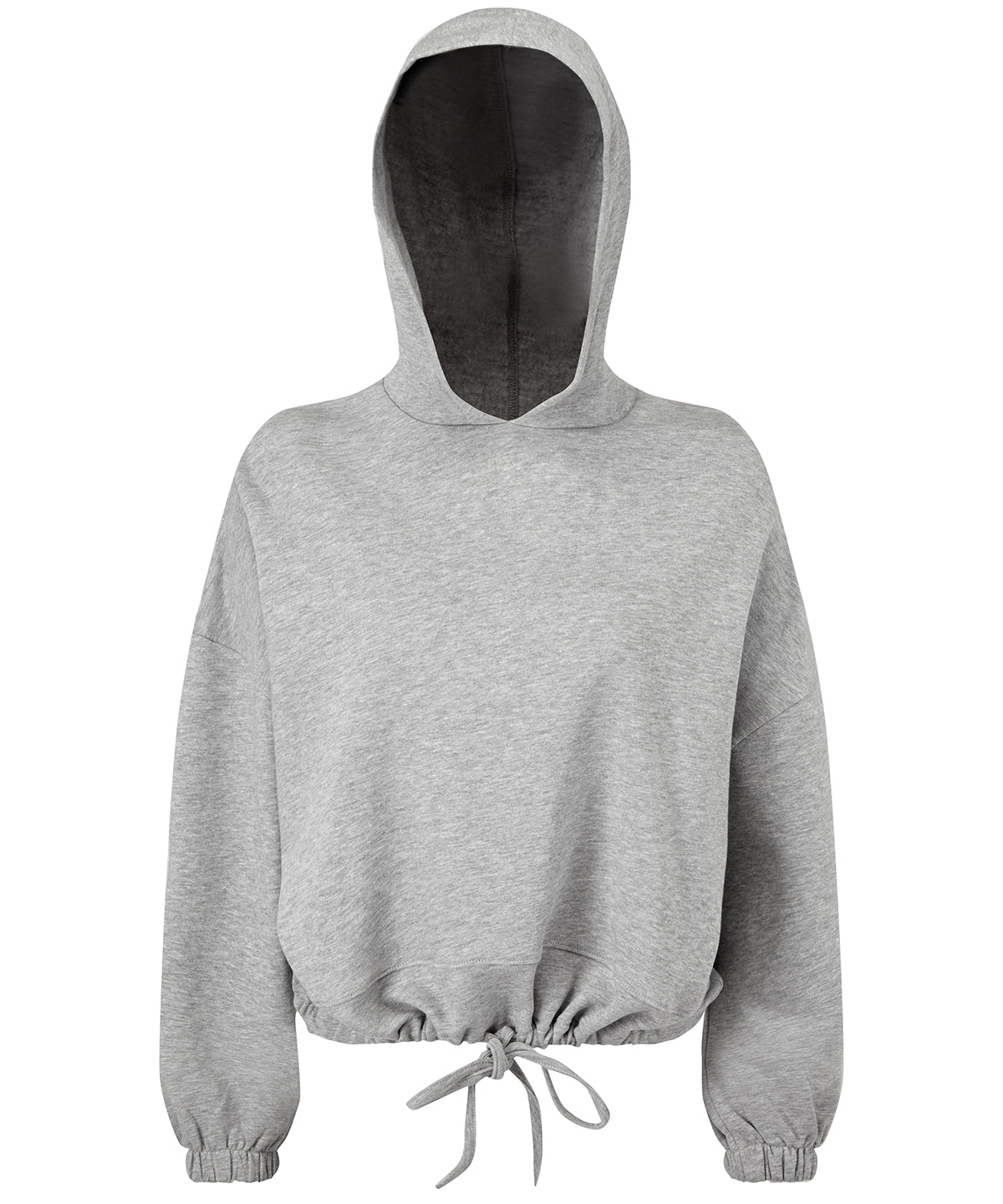 Heather Grey - Women's TriDri® cropped oversize hoodie - GarmentEmbroidery