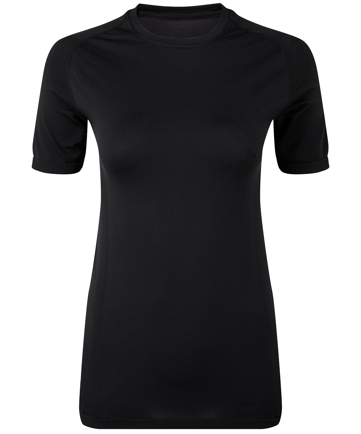 Full Black - Women's TriDri® seamless '3D fit' multi-sport performance short sleeve top - GarmentEmbroidery