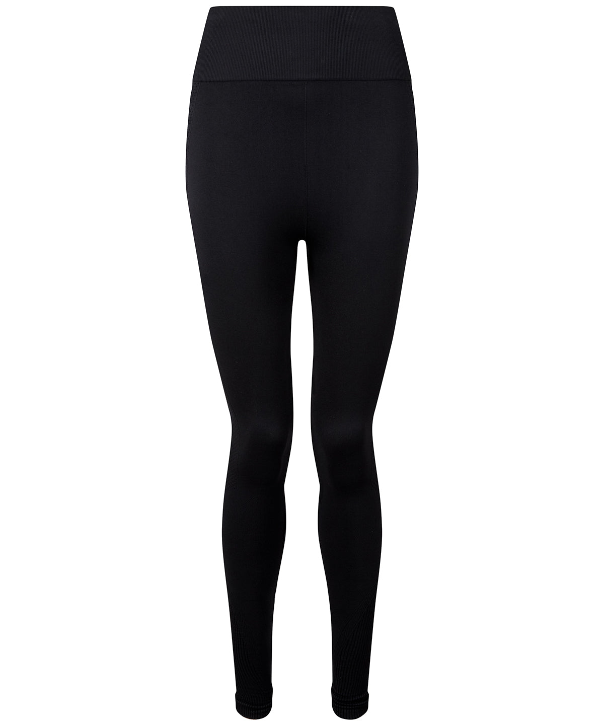 Black - Women's TriDri® seamless '3D fit' multi-sport sculpt solid colour leggings - GarmentEmbroidery