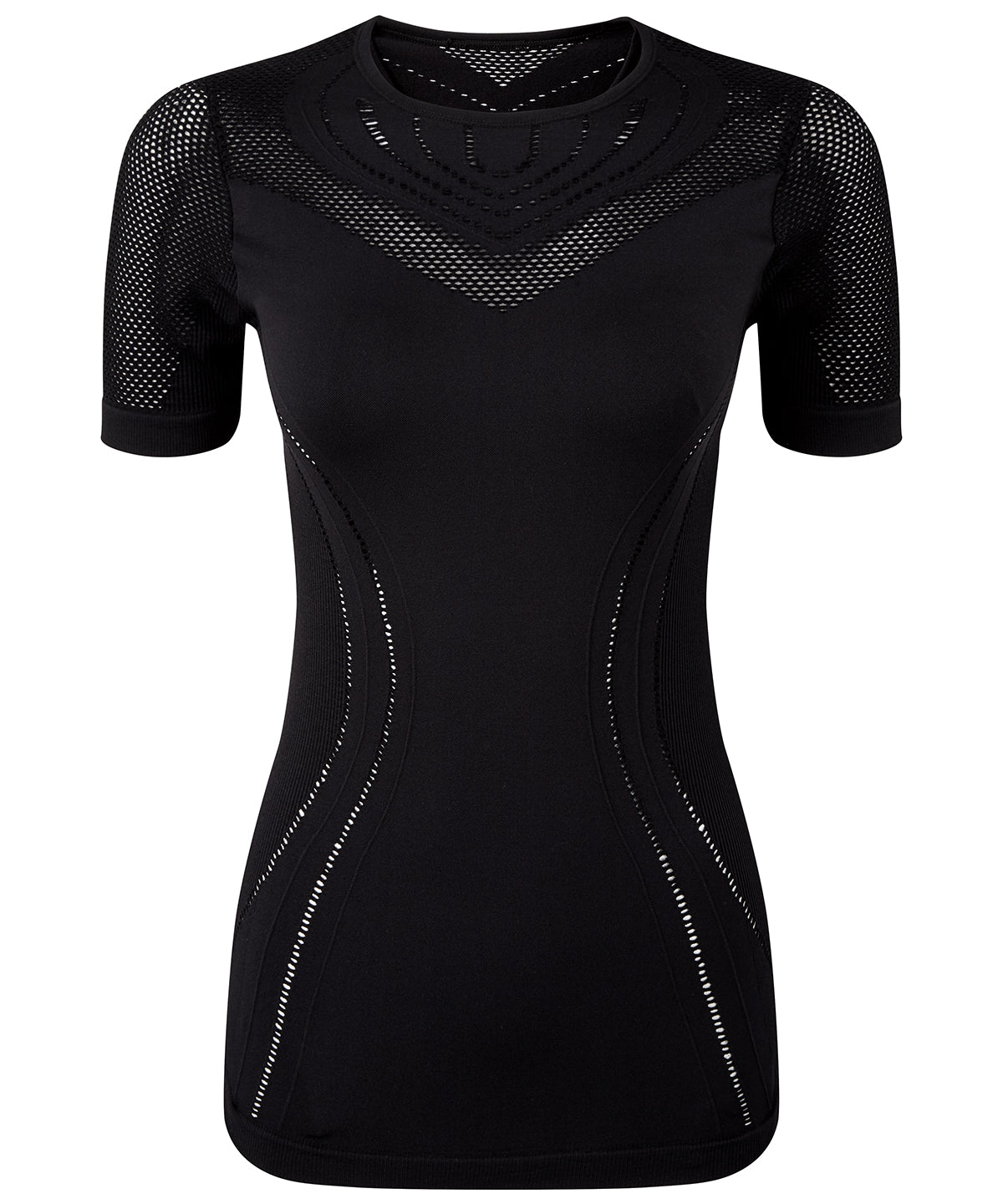 Black - Women's TriDri® seamless '3D fit' multi-sport reveal sports top - GarmentEmbroidery