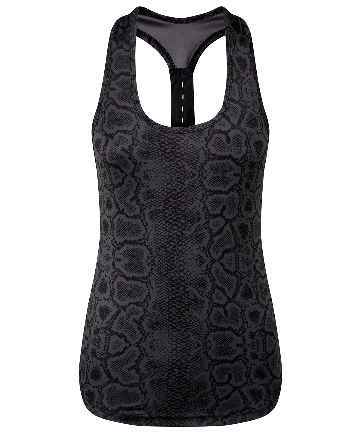 Snake Black - Women's TriDri® performance strap back animal printed vest - GarmentEmbroidery