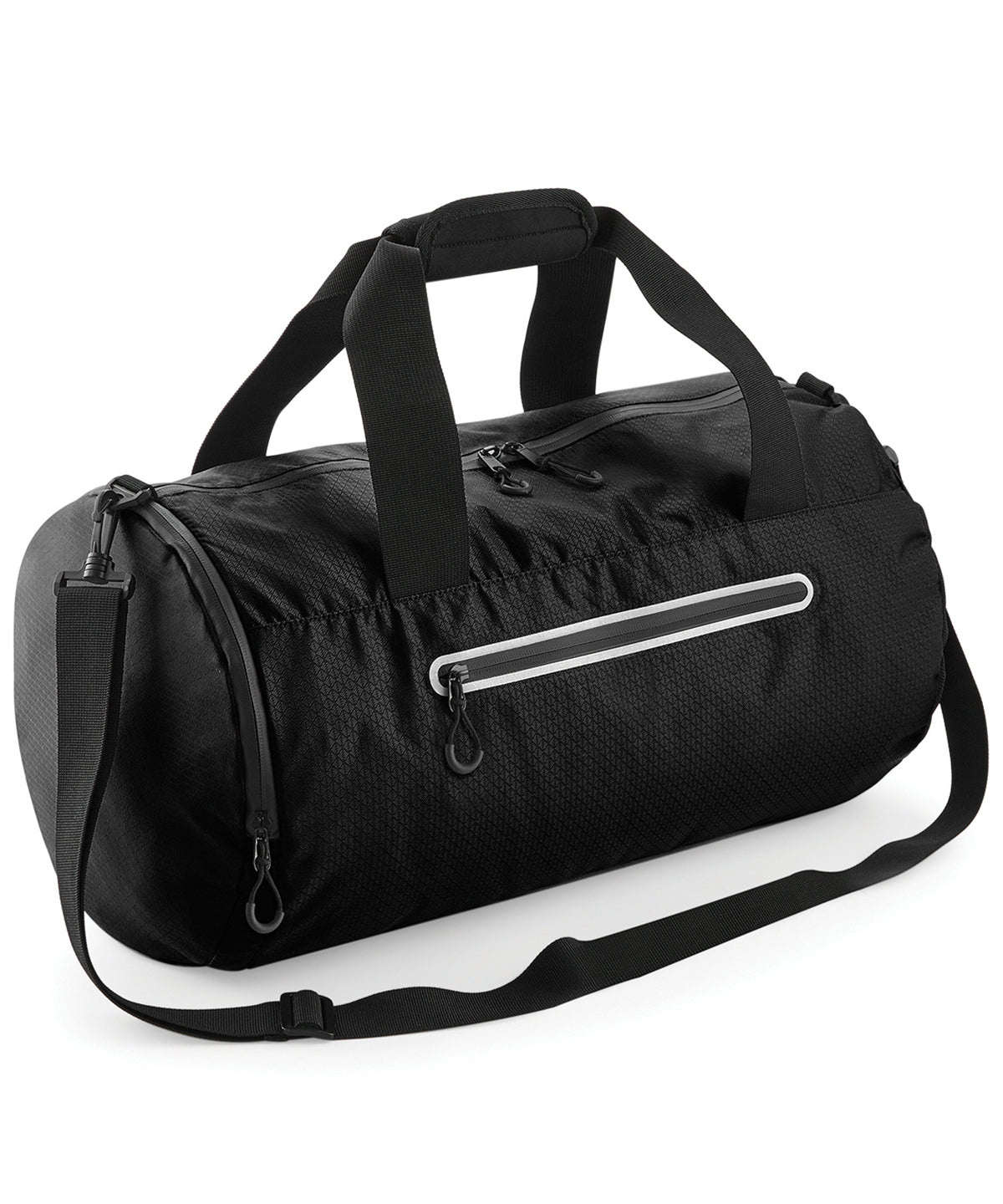 Jet Black - Ath-tech barrel bag - GarmentEmbroidery