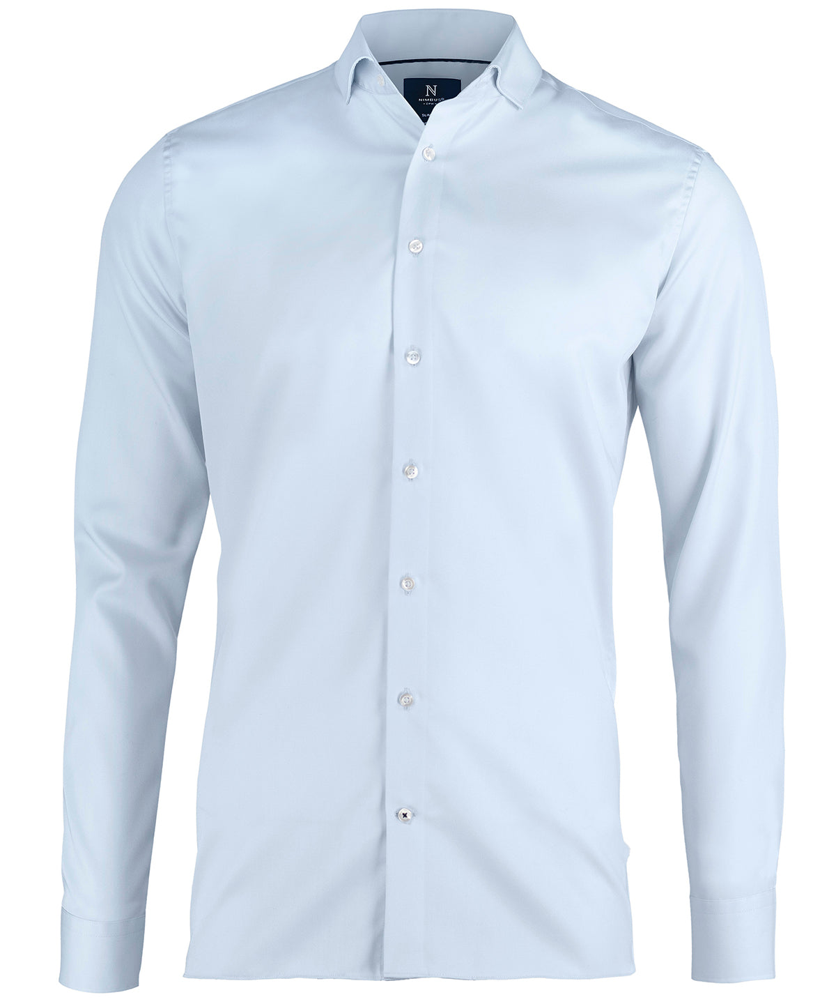 Light Blue - Portland slim fit shirt - GarmentEmbroidery