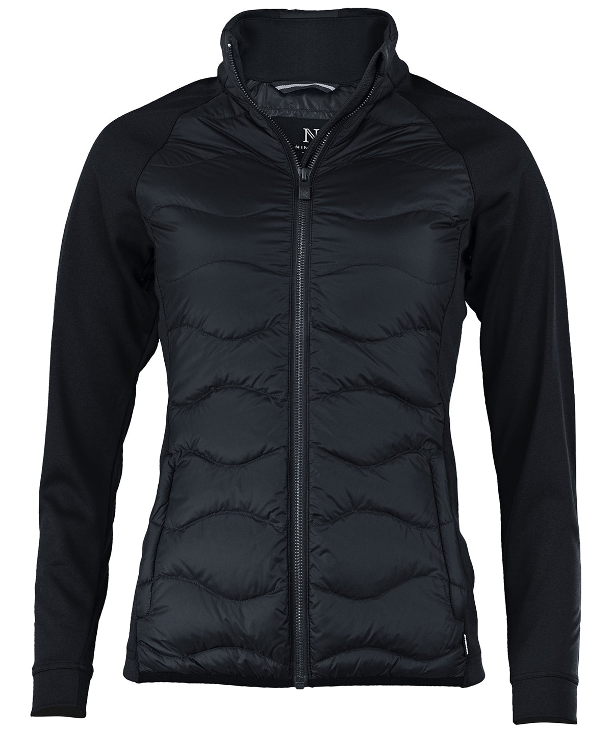 Black - Women's Stillwater hybrid down jacket - GarmentEmbroidery