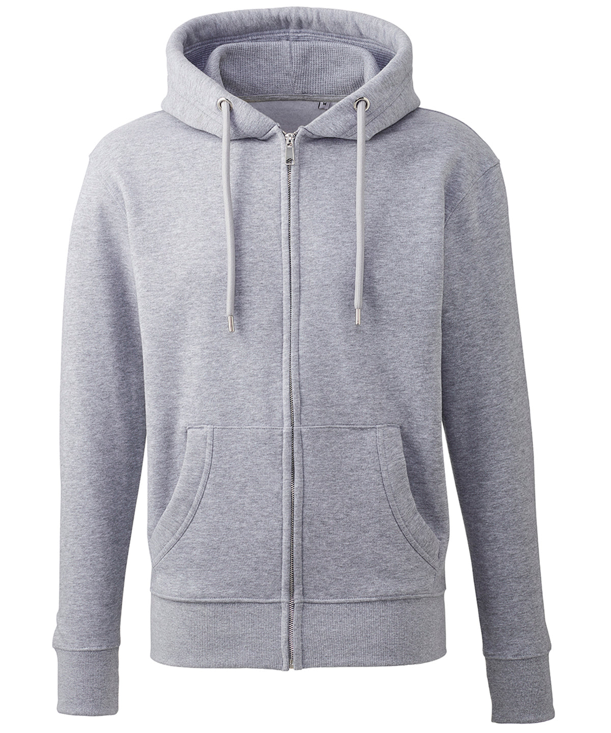 Grey Marl - Men's Anthem full-zip hoodie - GarmentEmbroidery