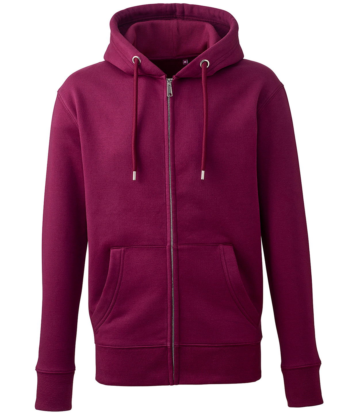 Burgundy - Men's Anthem full-zip hoodie - GarmentEmbroidery