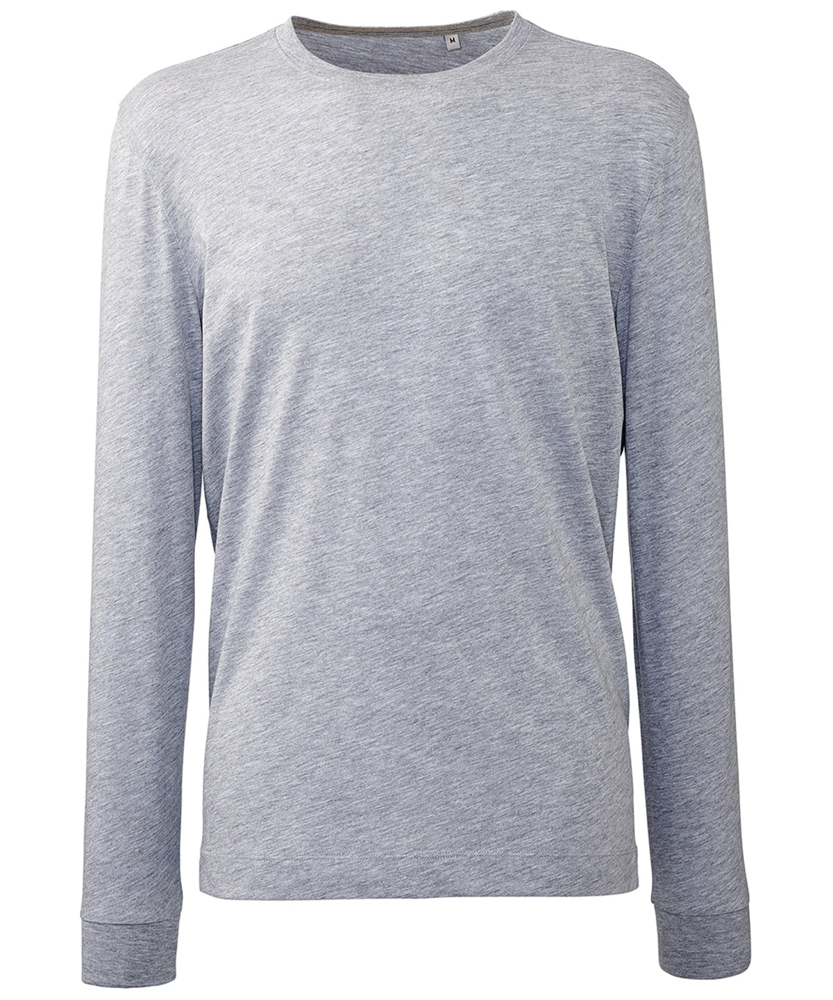 Grey Marl - Men's long sleeve Anthem t-shirt - GarmentEmbroidery