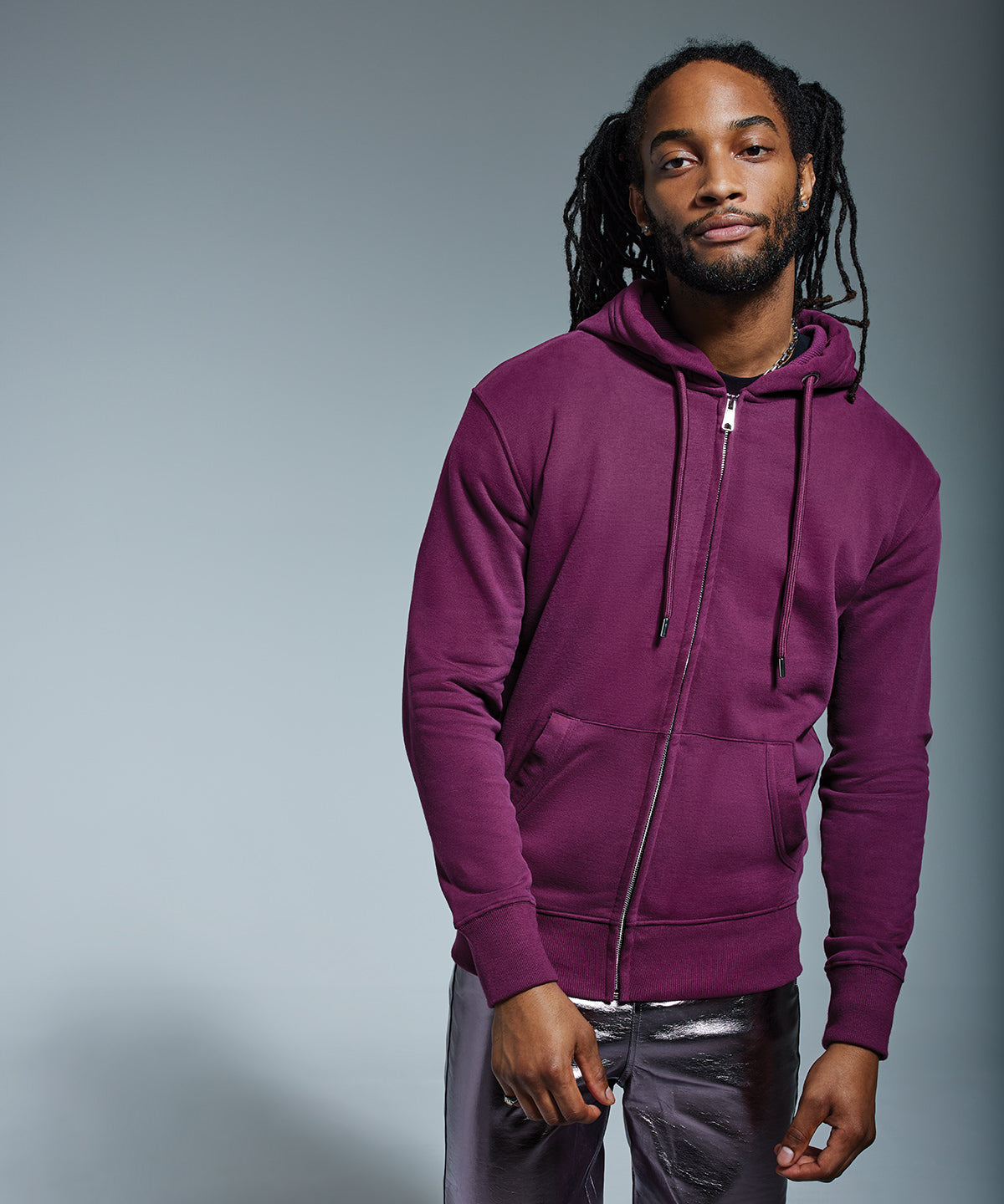 Black - Men's Anthem full-zip hoodie - GarmentEmbroidery