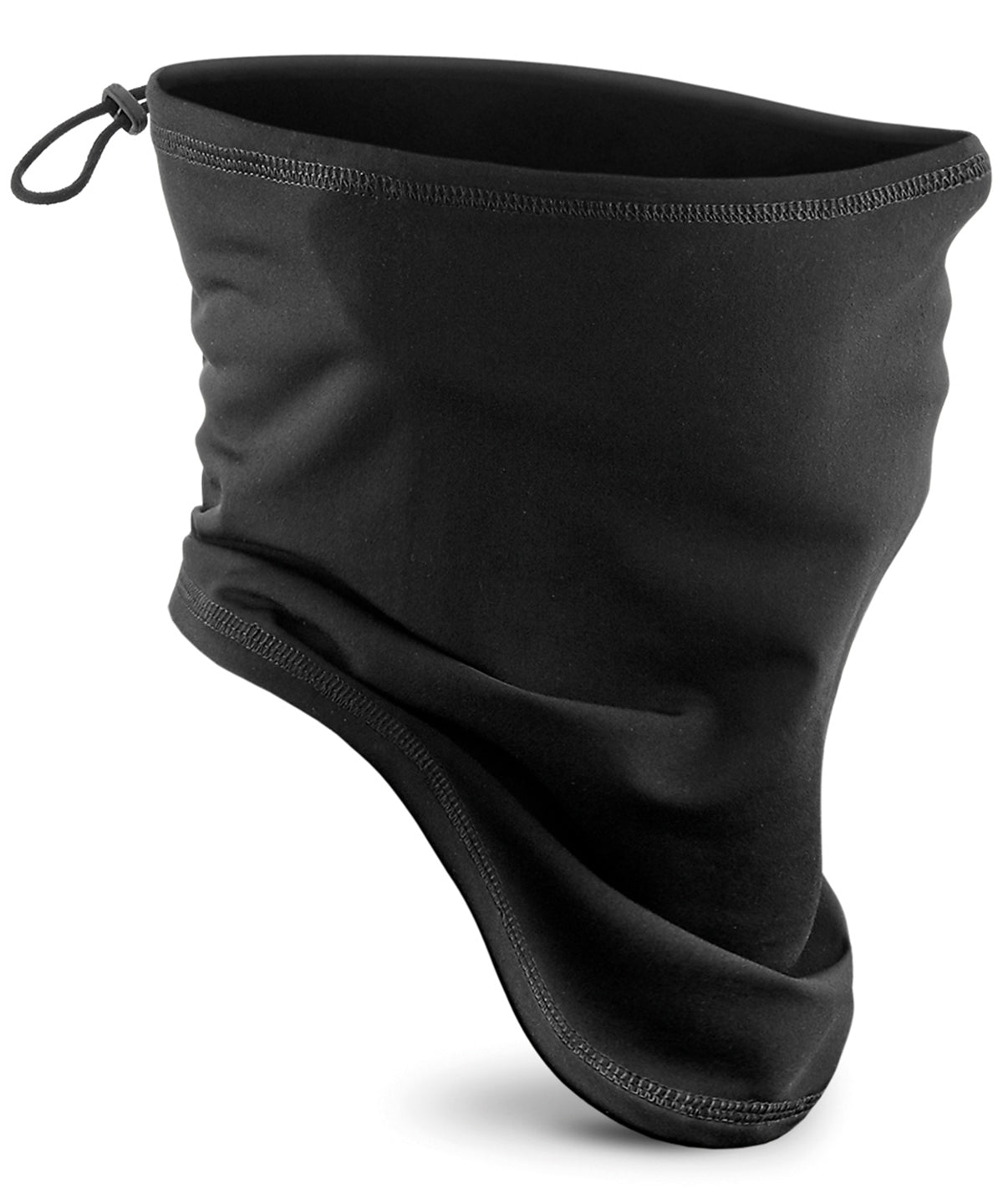 Black - Junior softshell sports tech neck warmer - GarmentEmbroidery