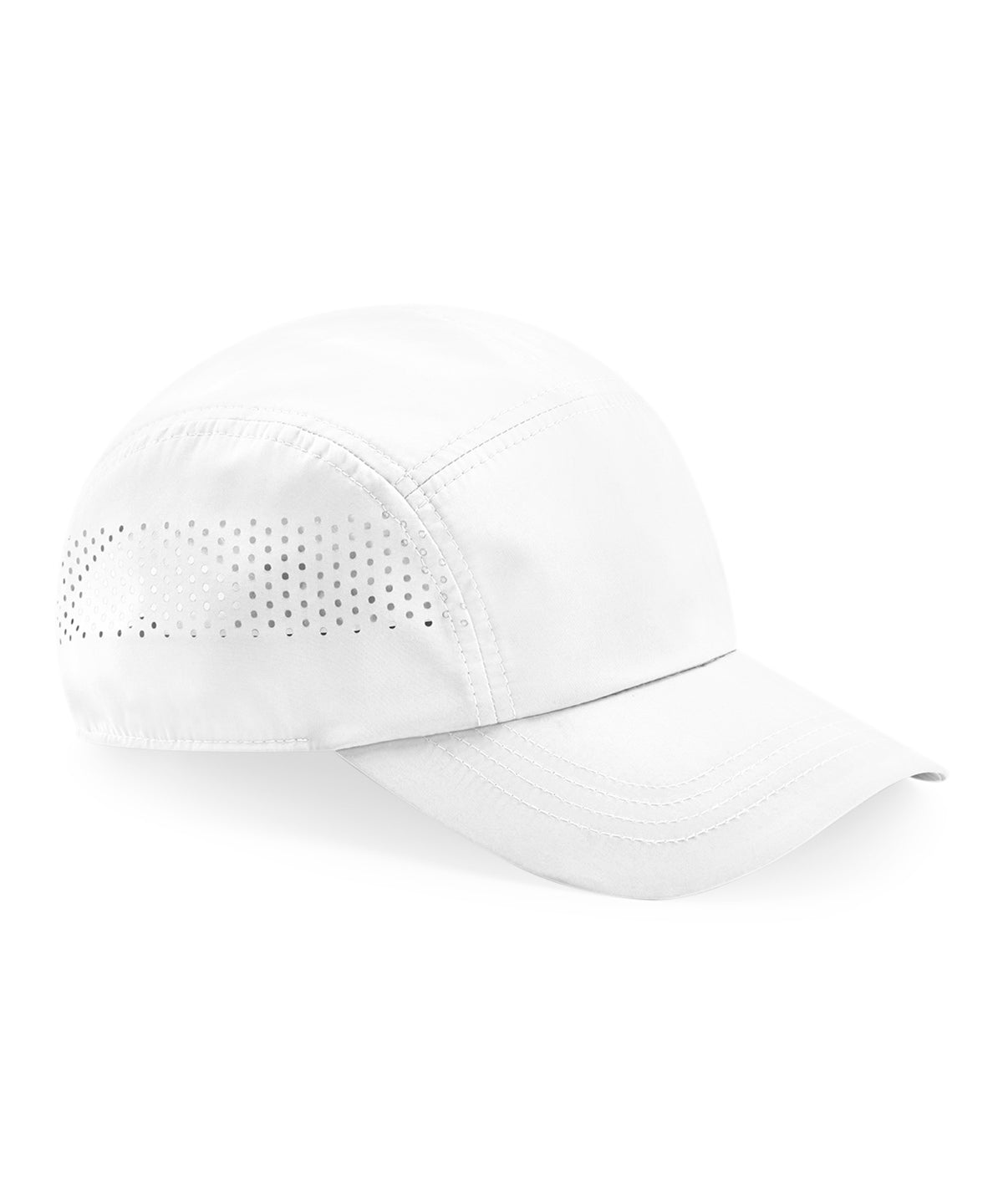 White - Technical running cap - GarmentEmbroidery