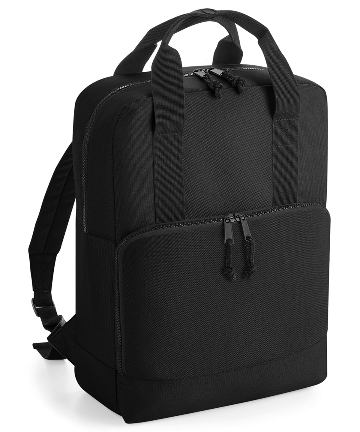 Black - Recycled twin handle cooler backpack - GarmentEmbroidery