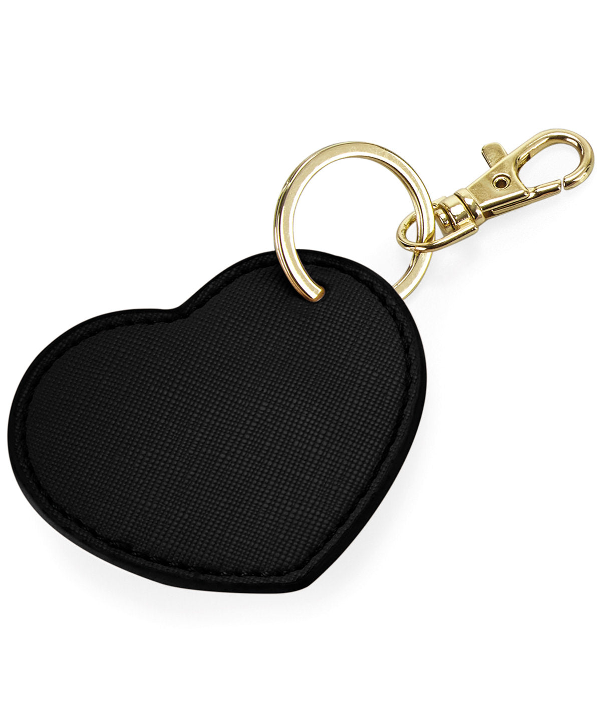 Black - Boutique heart keyclip - GarmentEmbroidery