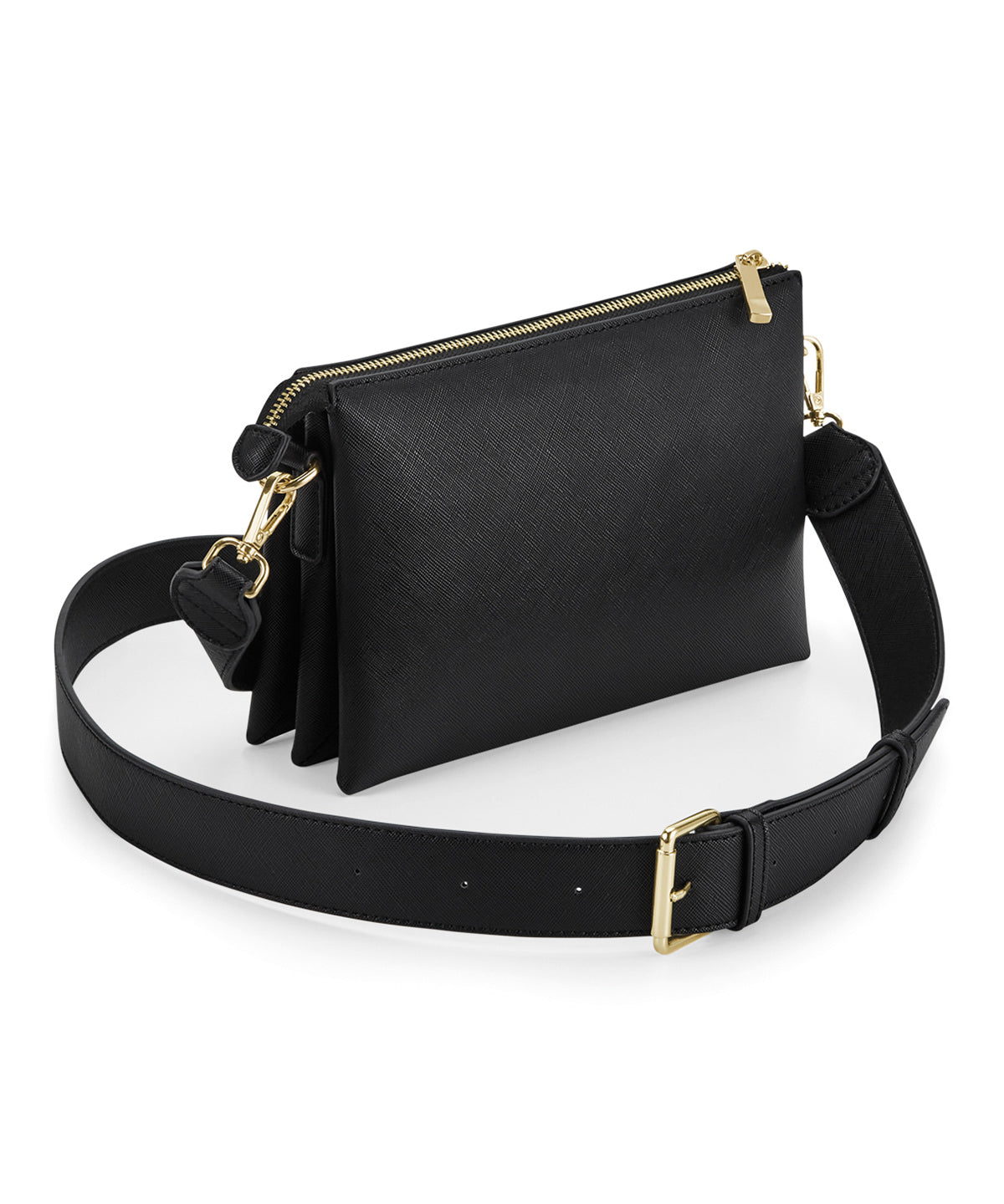 Black - Boutique soft cross-body bag - GarmentEmbroidery