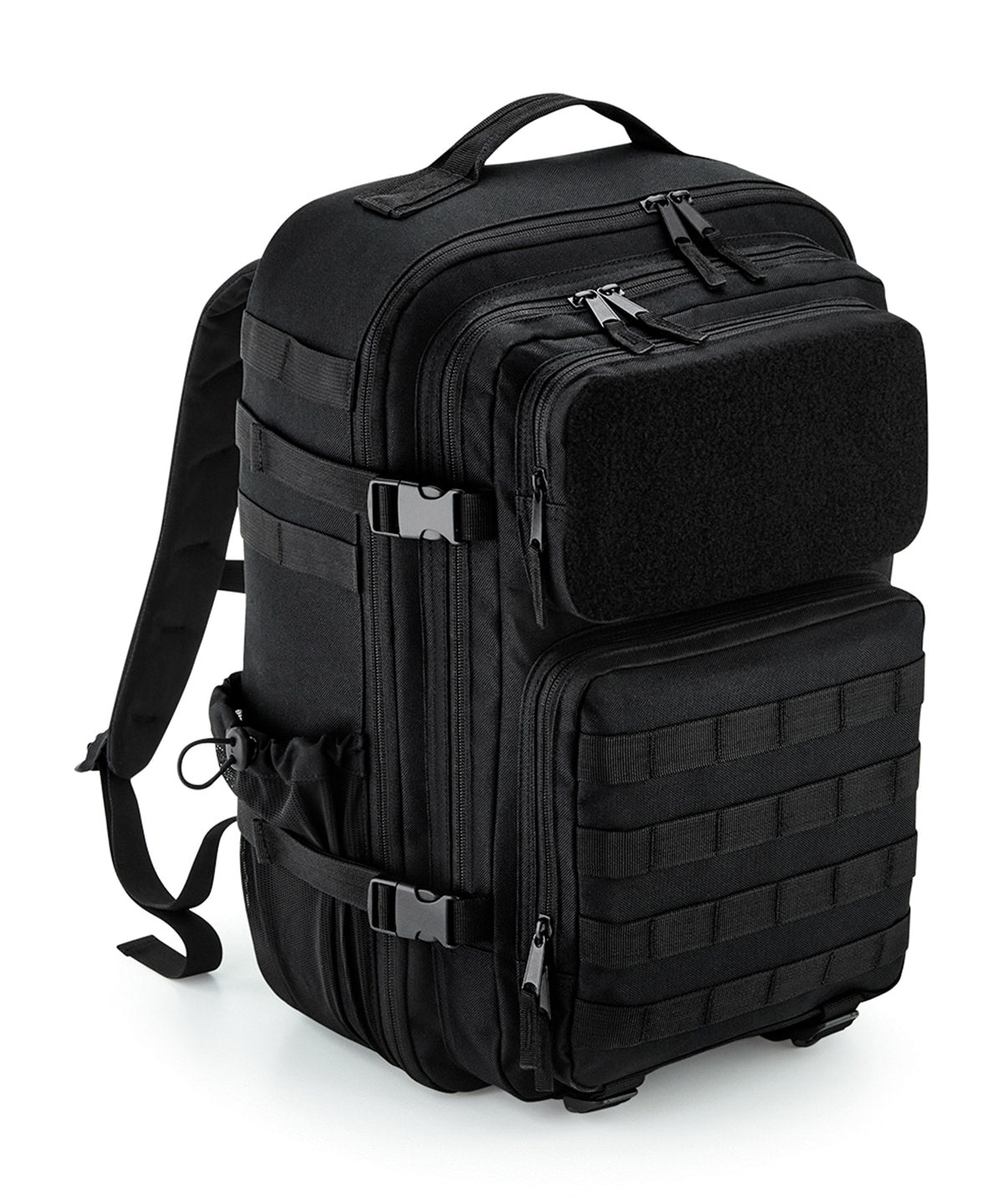 Black - MOLLE tactical 35L backpack - GarmentEmbroidery