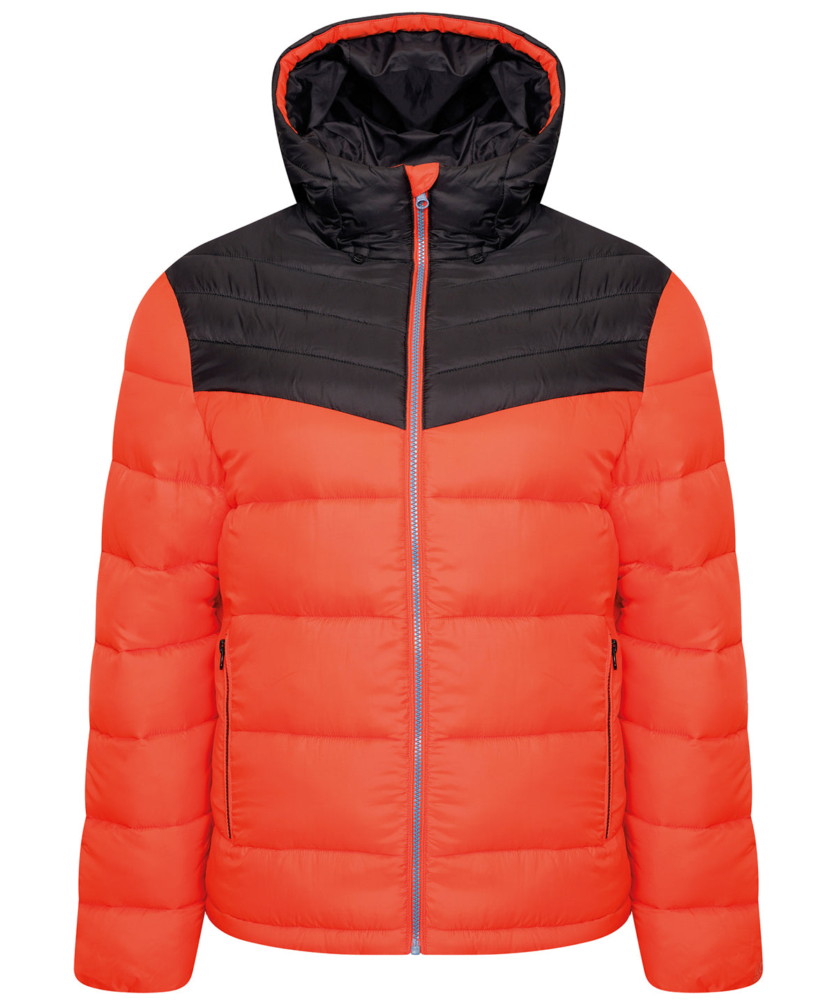 Amber Glow/Black - Hot shot hooded baffle jacket - GarmentEmbroidery