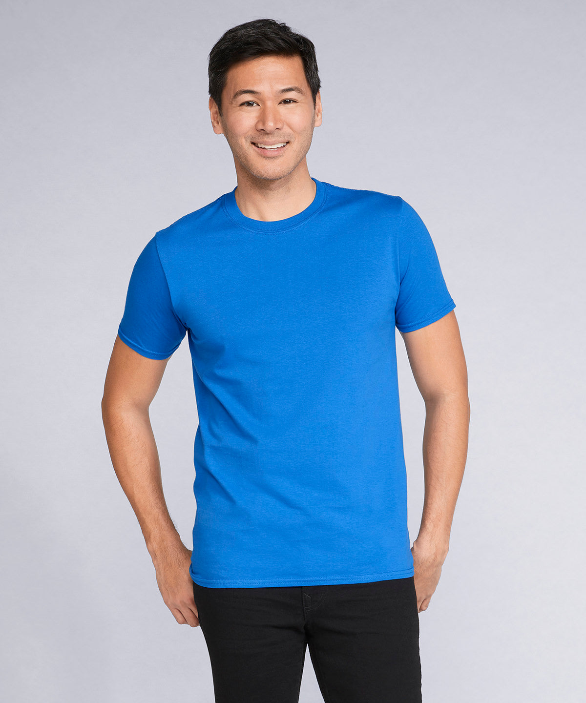 Indigo Blue - Softstyle™ adult ringspun t-shirt - GarmentEmbroidery