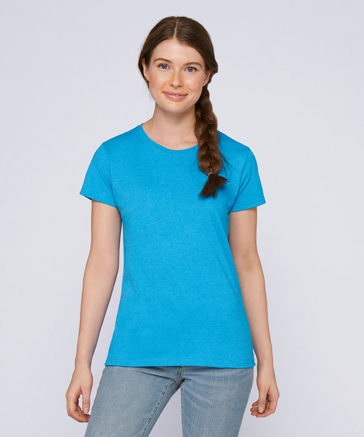 Heather Sapphire - Heavy Cotton™ women's t-shirt - GarmentEmbroidery