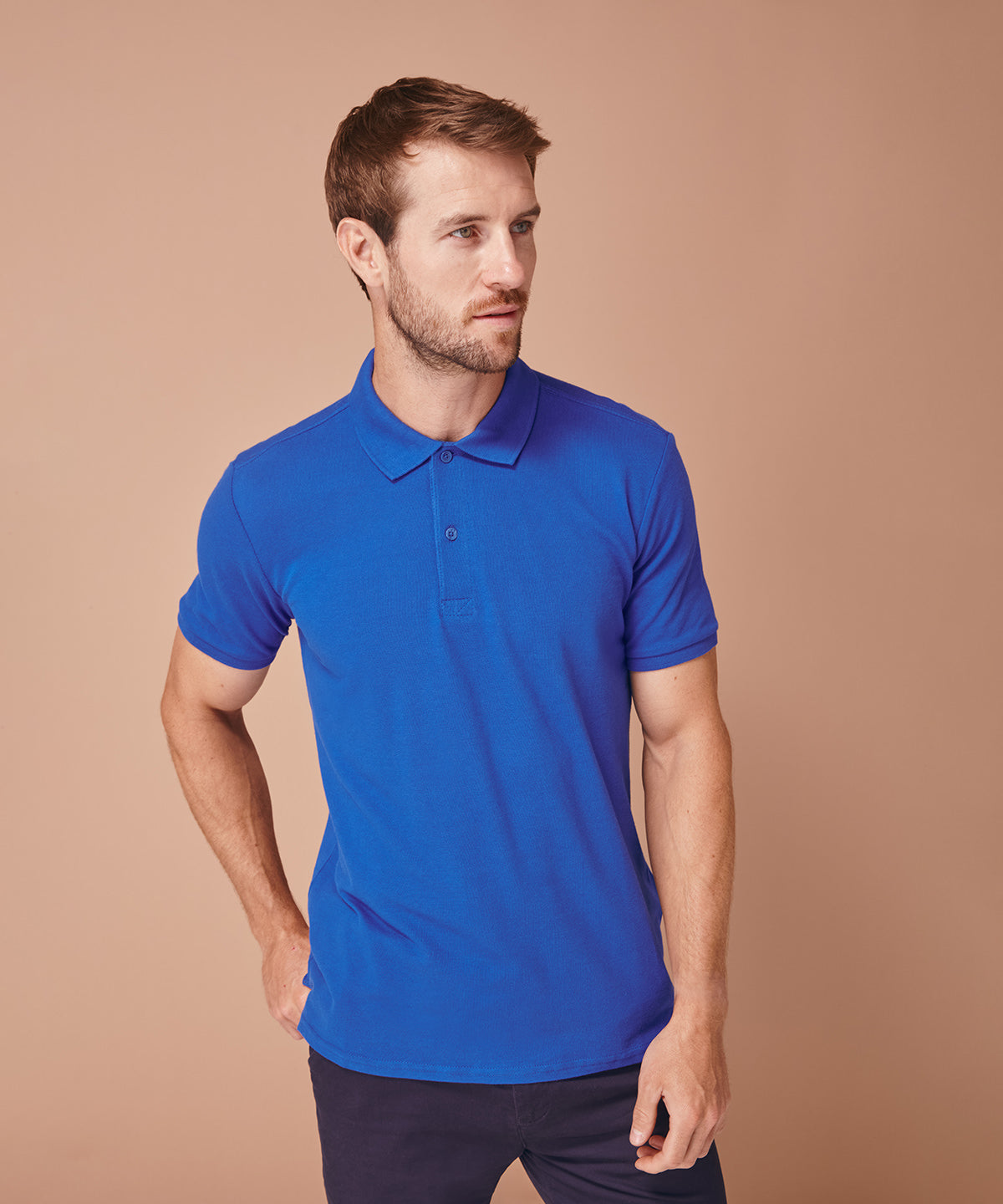 Micro-fine piqué polo shirt