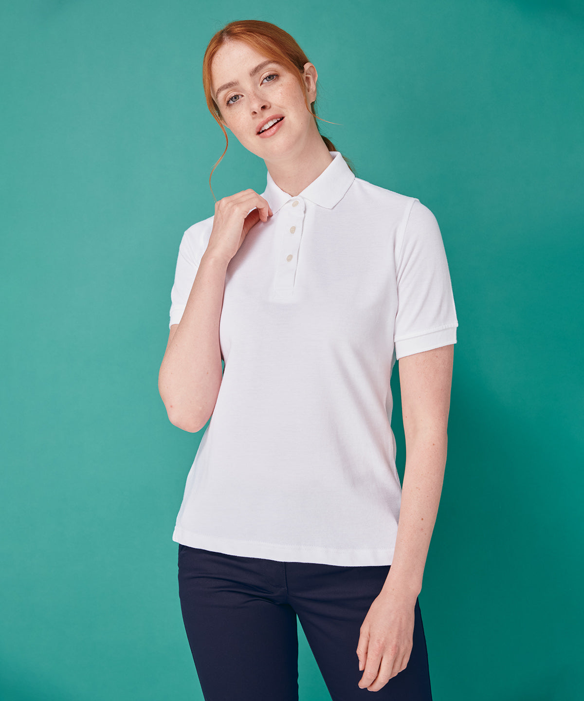 Women's classic cotton piqué polo shirt