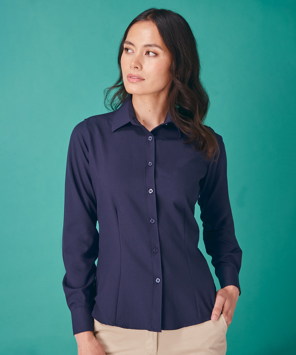 Women's wicking antibacterial long sleeve shirt