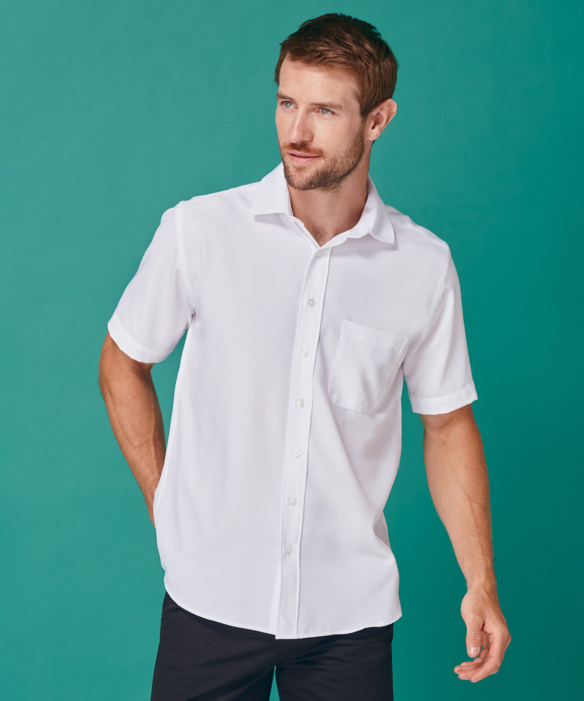 Wicking antibacterial short sleeve shirt