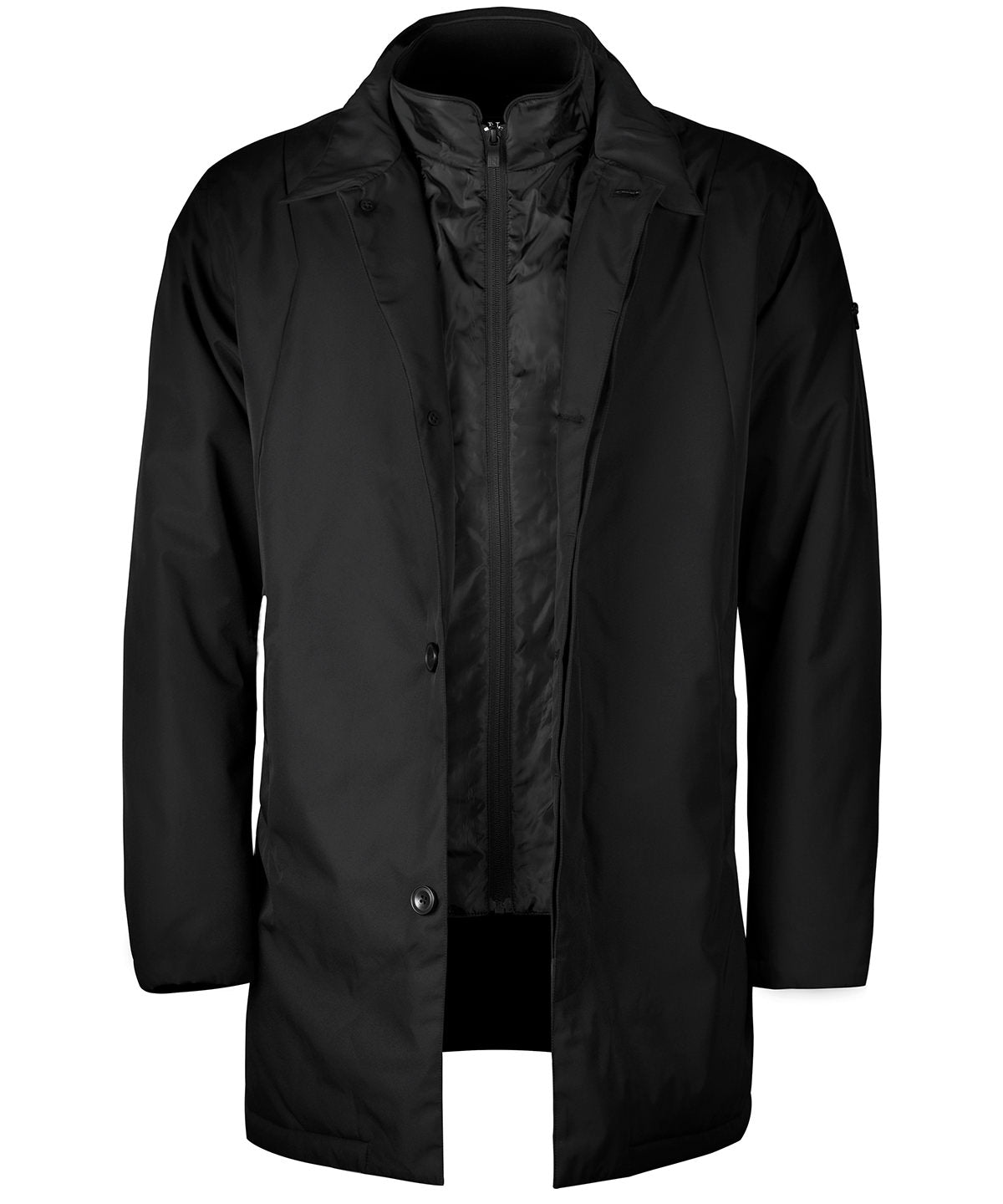 Black - Abington jacket - GarmentEmbroidery