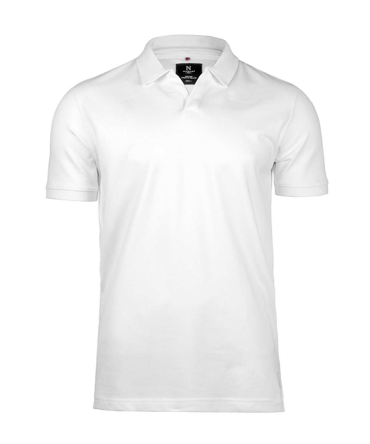 White - Harvard v-neck polo shirt - GarmentEmbroidery