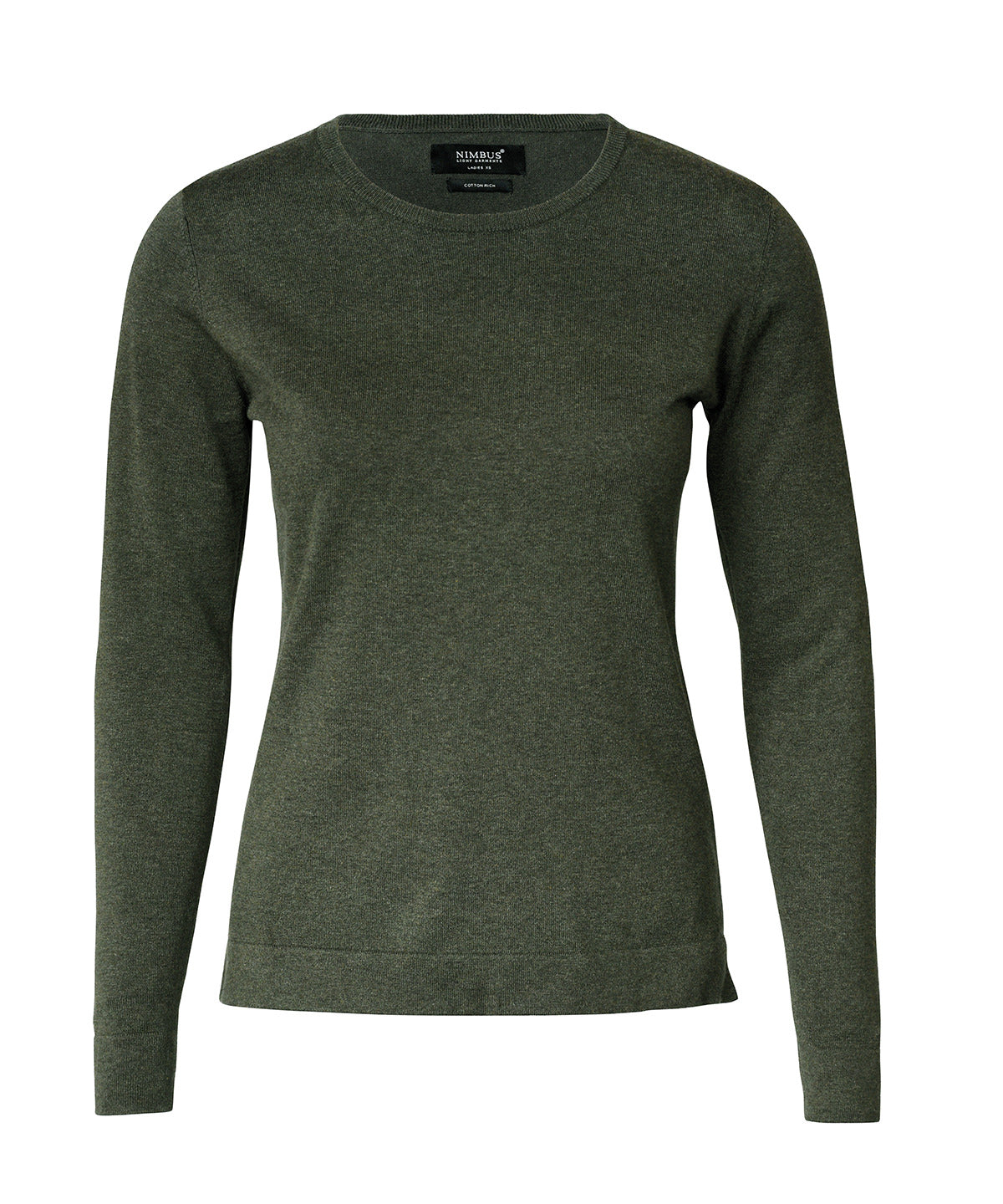 Olive Melange - Women's Brighton knit - GarmentEmbroidery