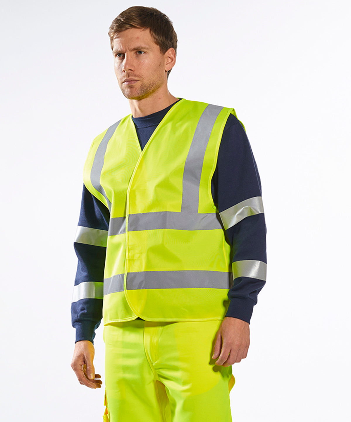 Hi-vis two-band-and-brace vest (C470)