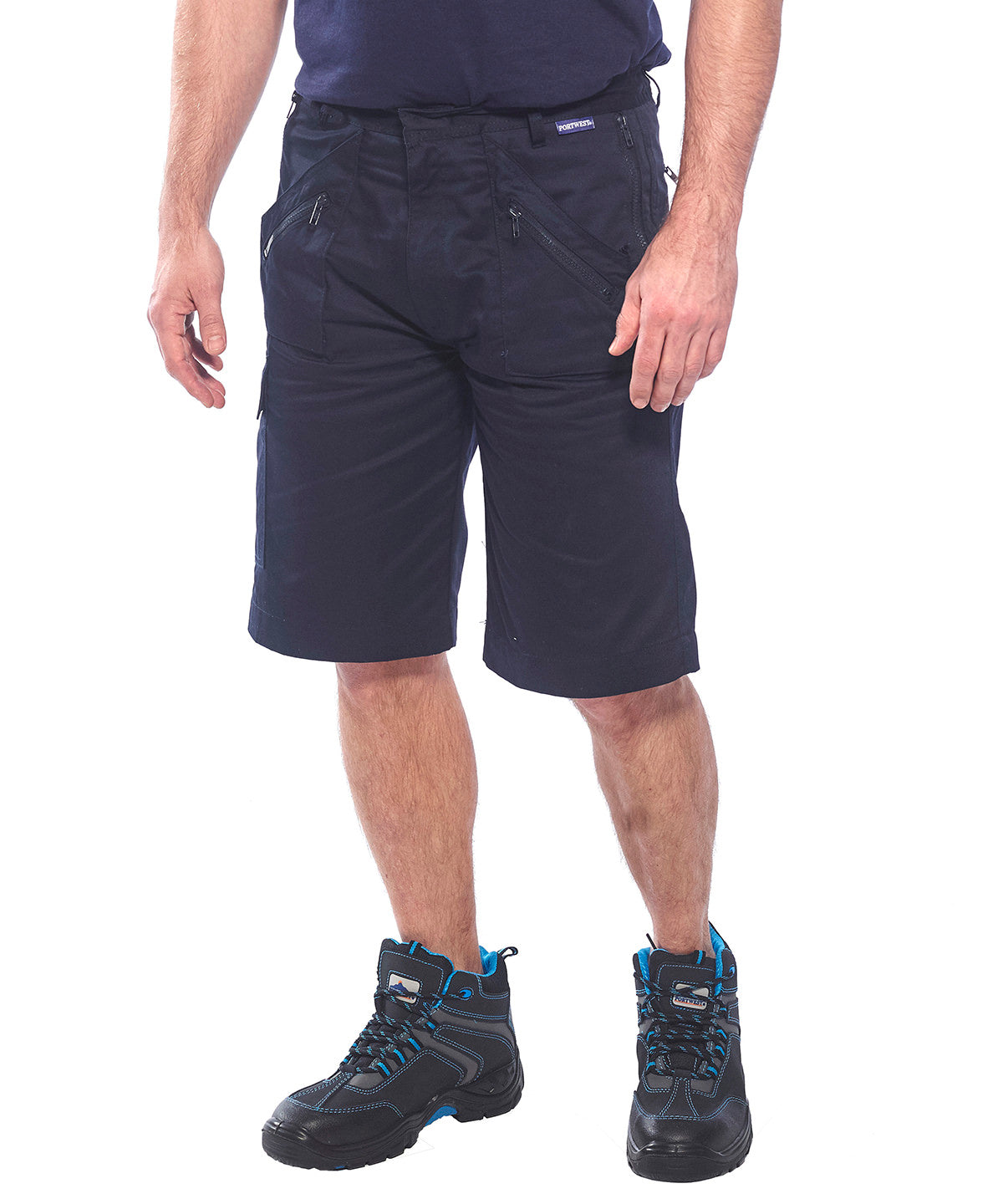 Dark Navy - Action shorts (S889)  regular fit - GarmentEmbroidery